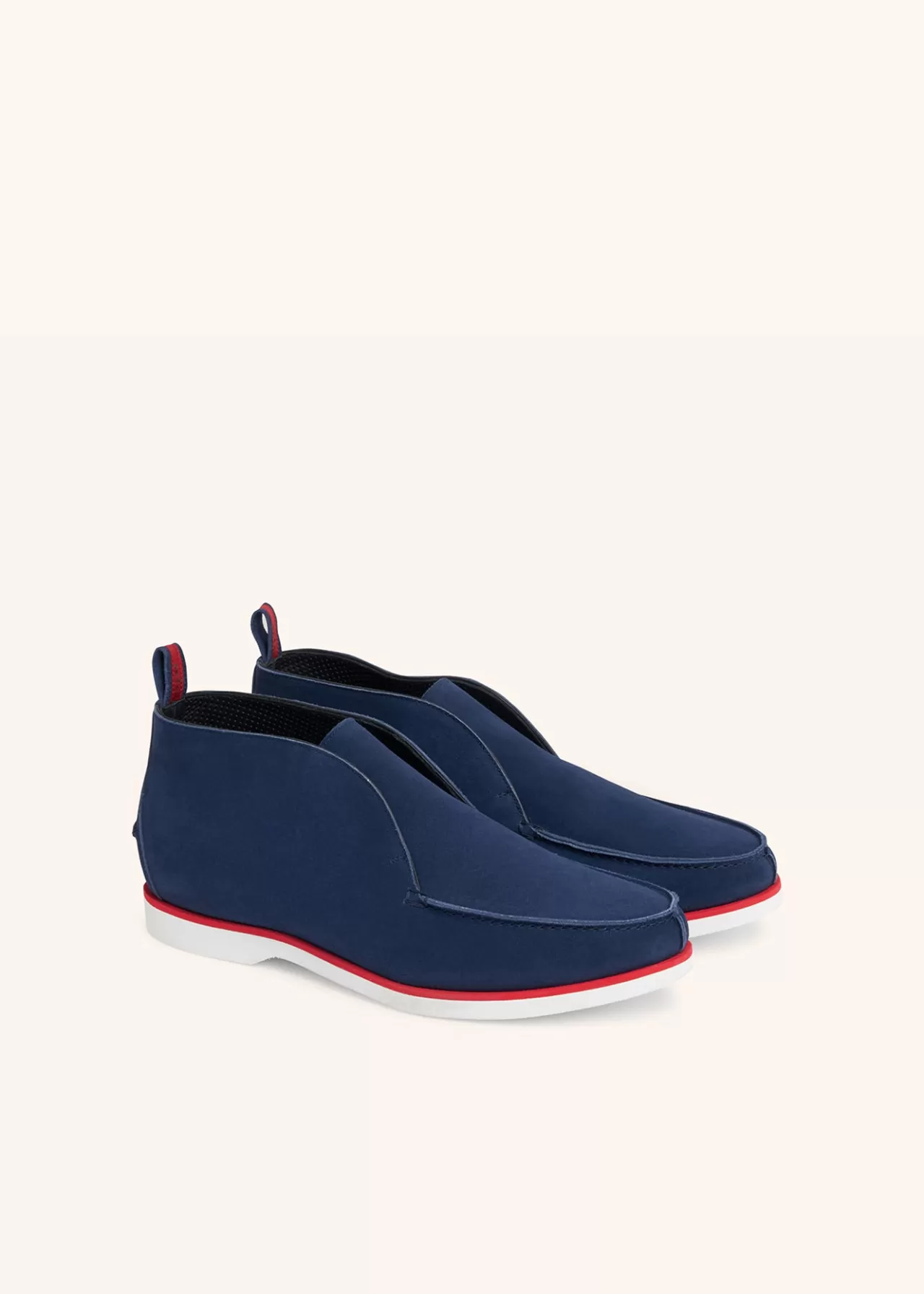 Store Kiton Ankle Shoes Calfskin Royal Blue