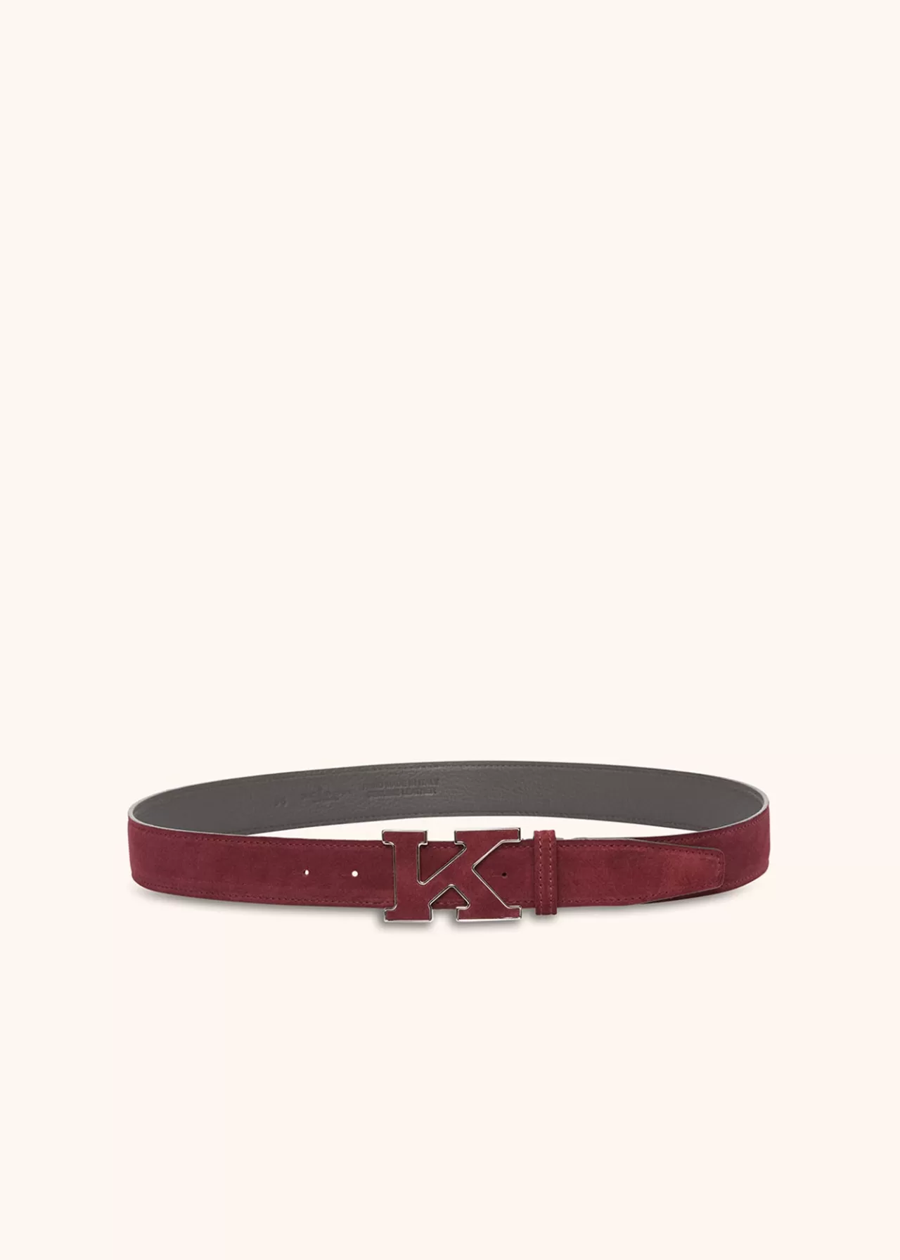 Hot Kiton Belt Calfskin Bordeaux