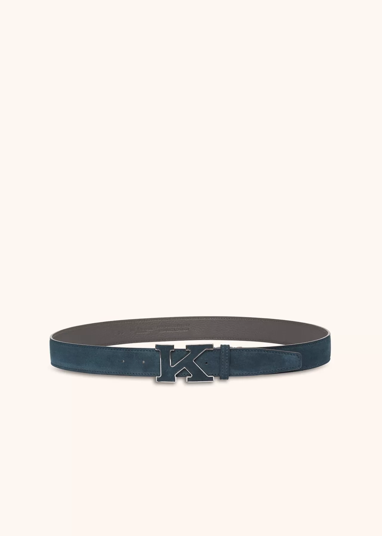 Cheap Kiton Belt Calfskin Petroleum Green