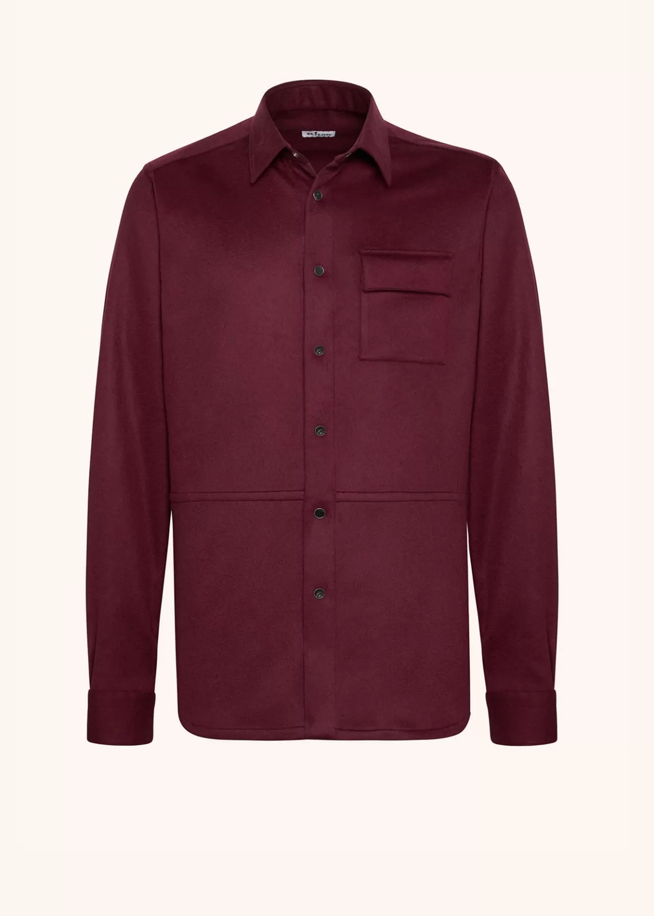 Outlet Kiton Buba - Shirt Cashmere Bordeaux