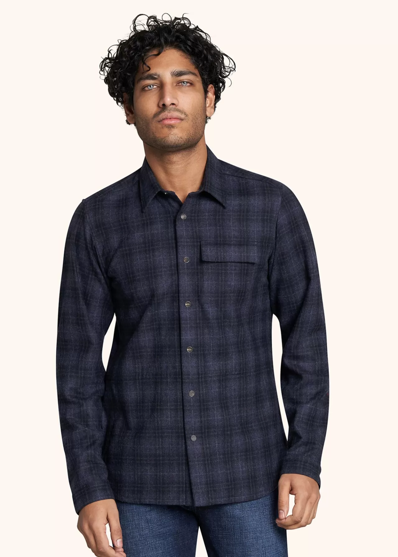 Cheap Kiton Buba - Shirt Virgin Wool Blue