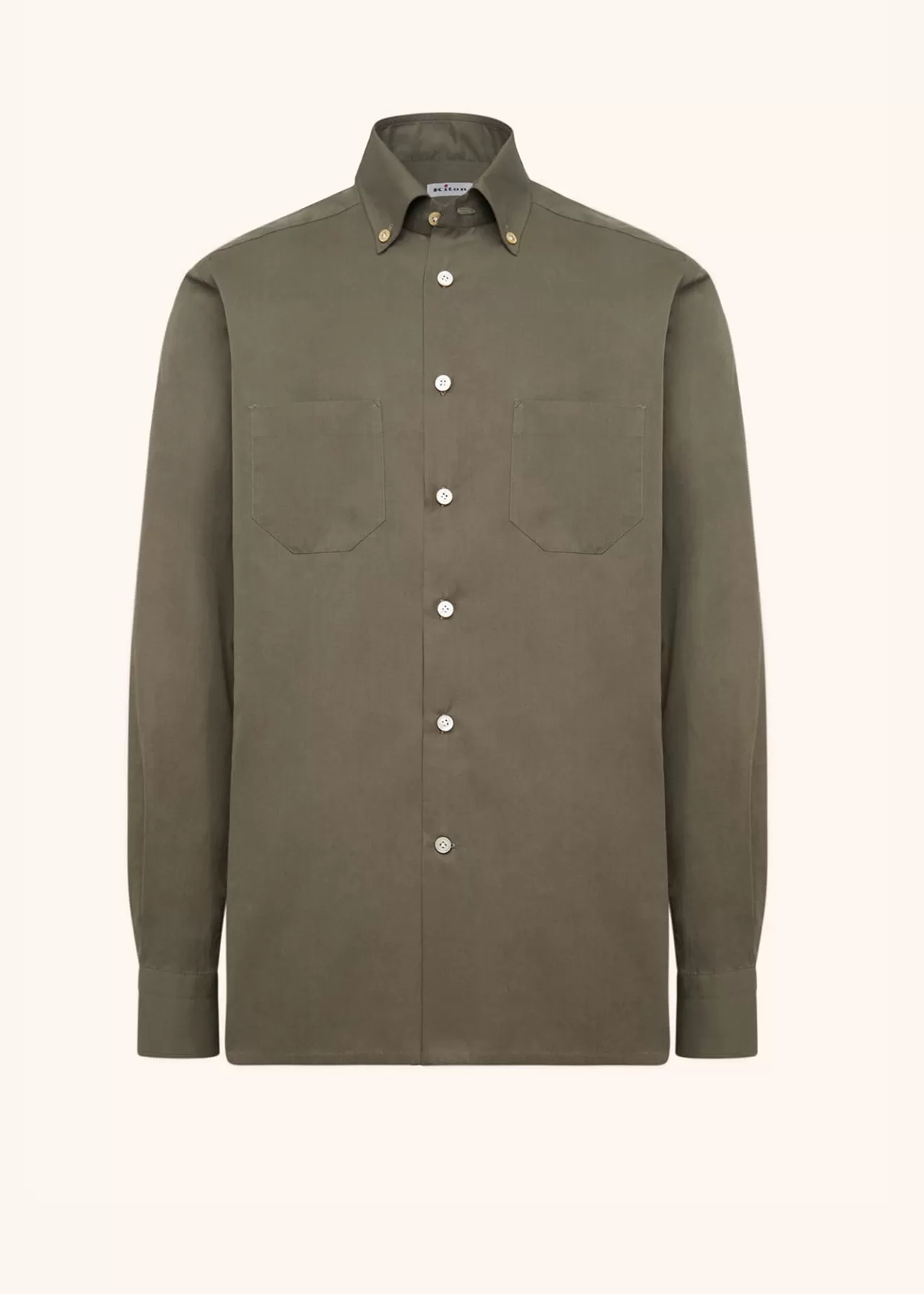 Online Kiton Ciro - Shirt Cotton Green Olive