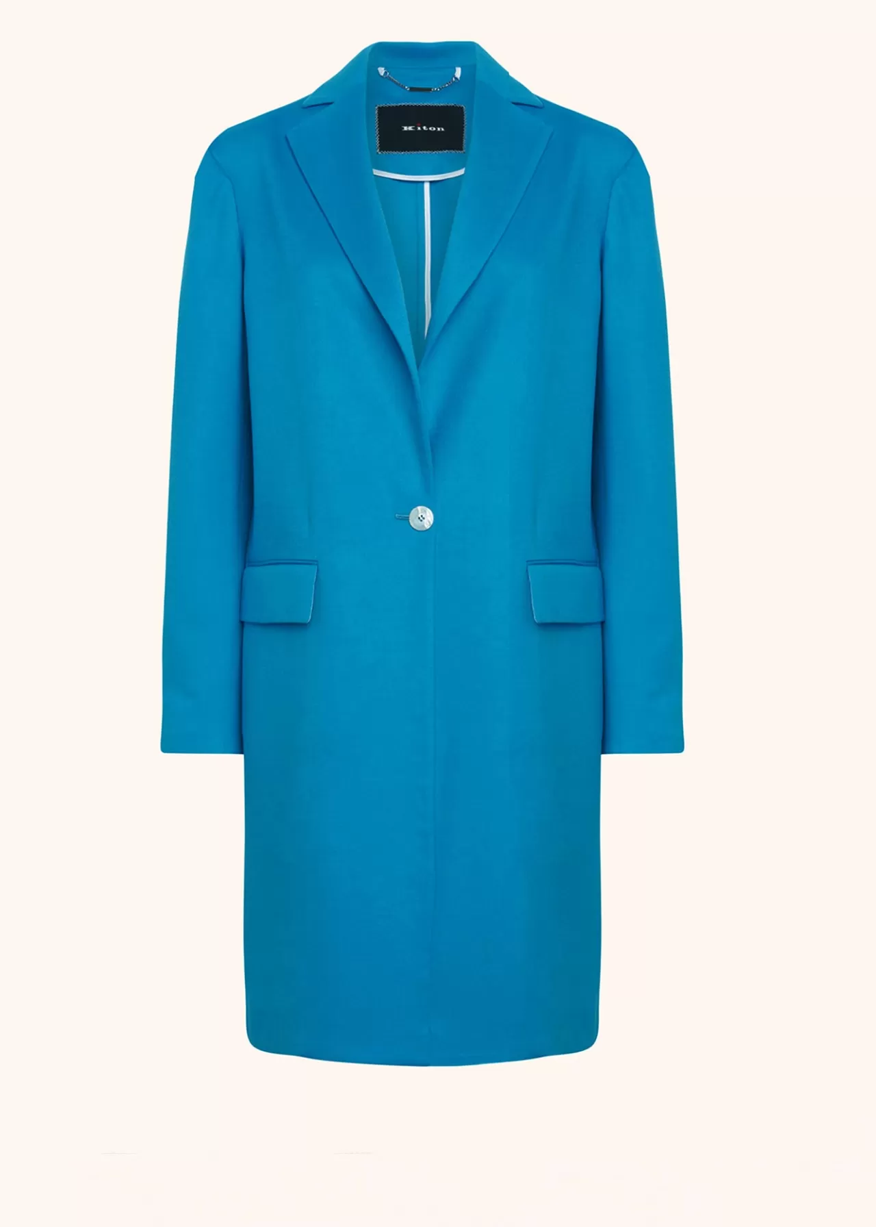 Discount Kiton Coat Cashmere Turquoise