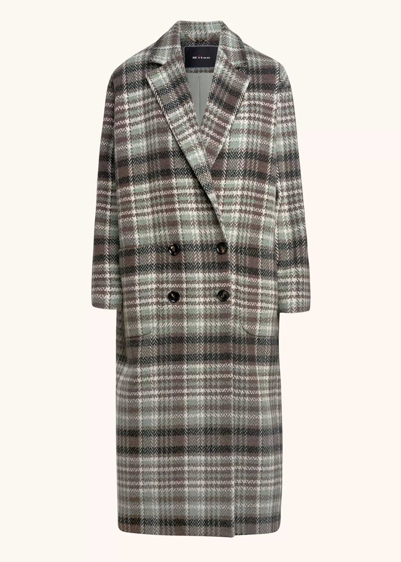 Outlet Kiton Coat Cashmere Green