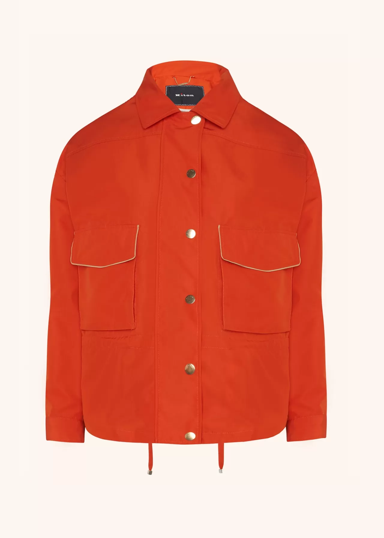 Flash Sale Kiton Coat Polyester Orange