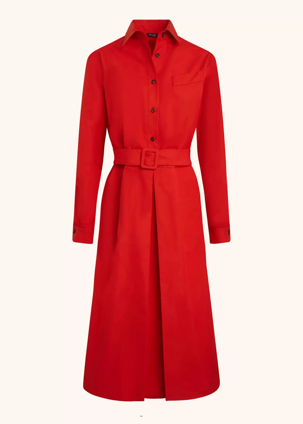 Flash Sale Kiton Dress Cotton Red