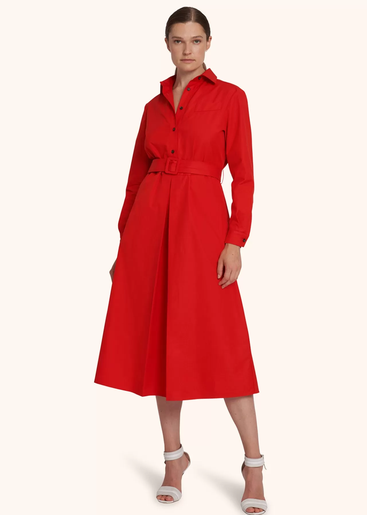 Flash Sale Kiton Dress Cotton Red