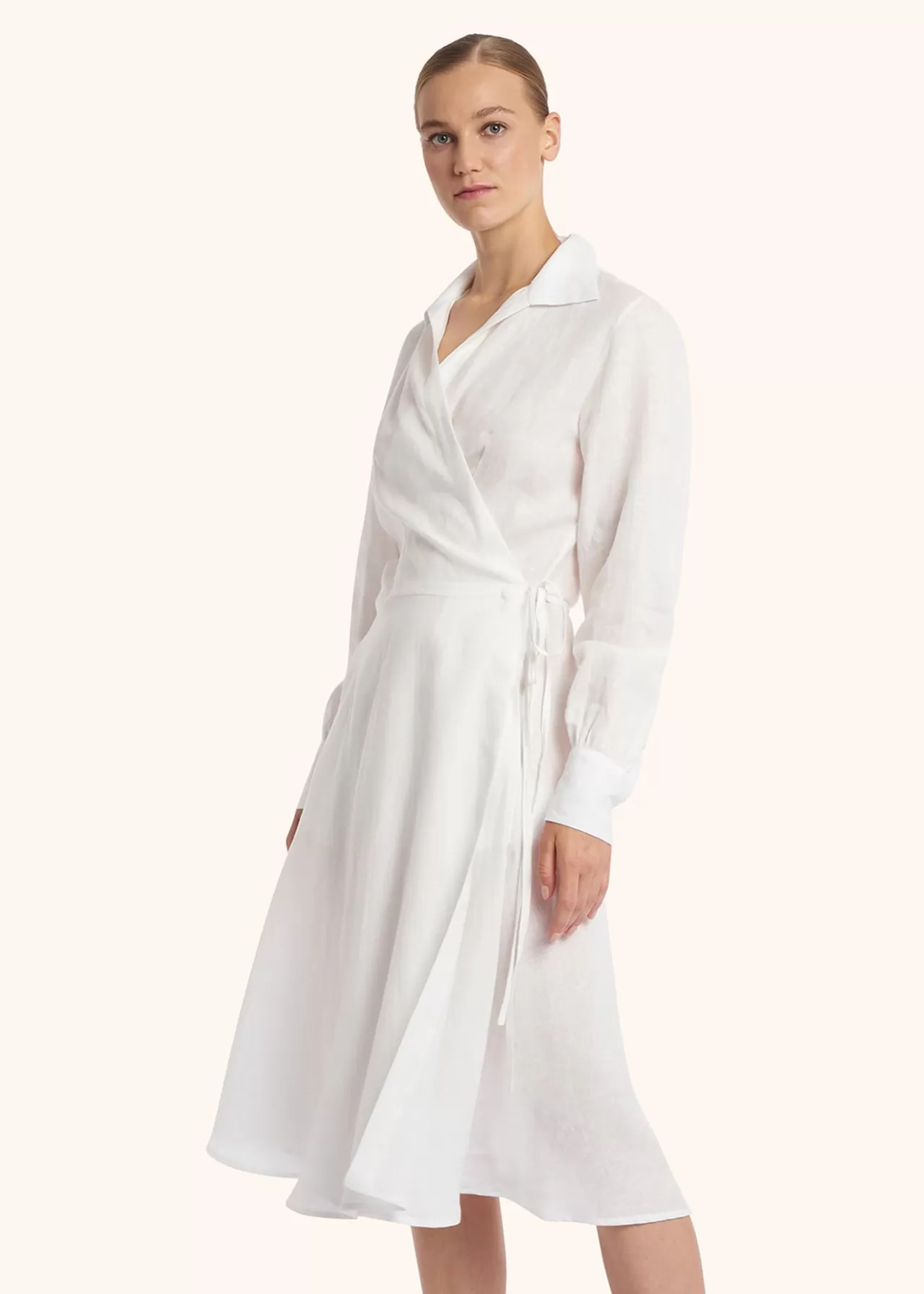 Best Sale Kiton Dress Linen White