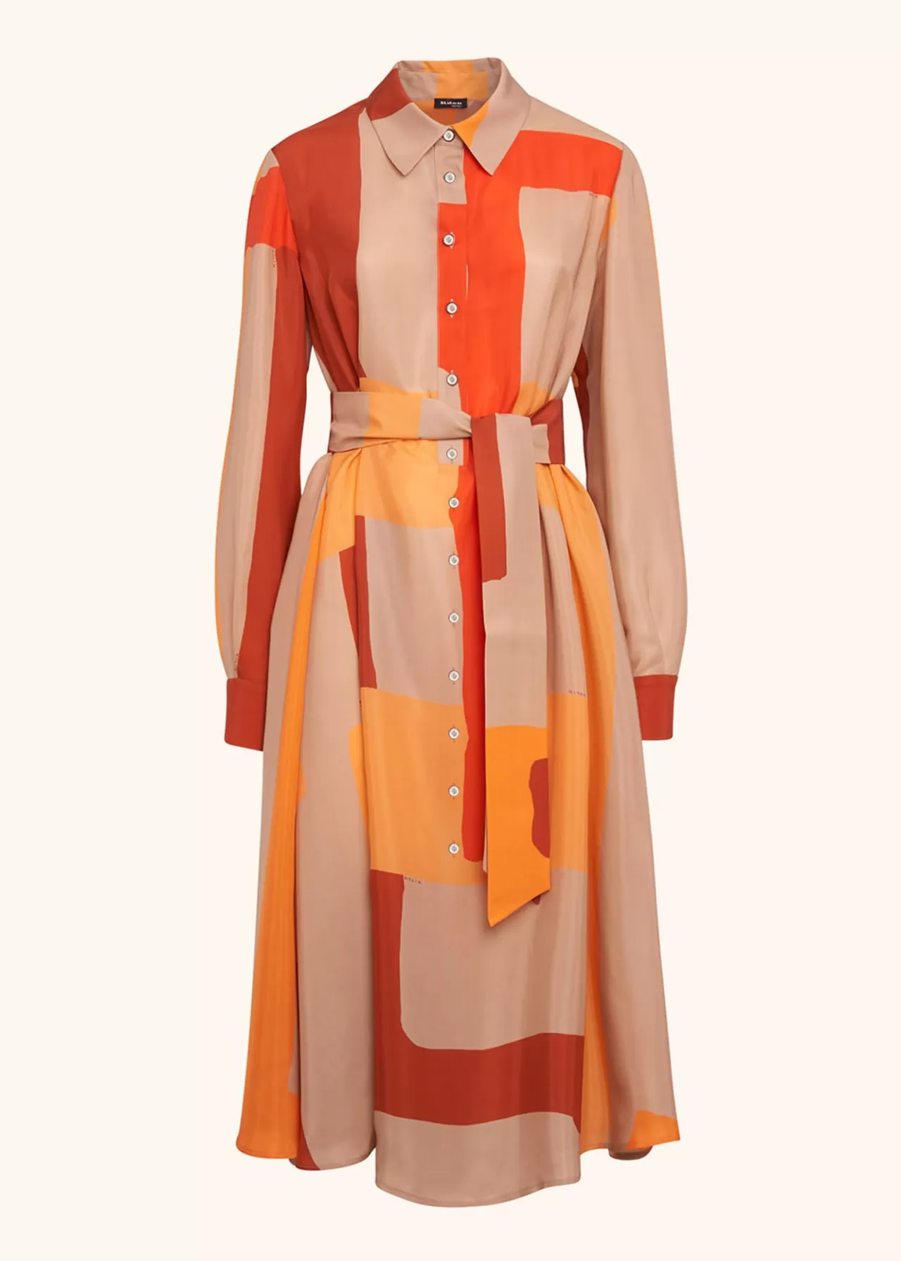 Hot Kiton Dress Silk Orange