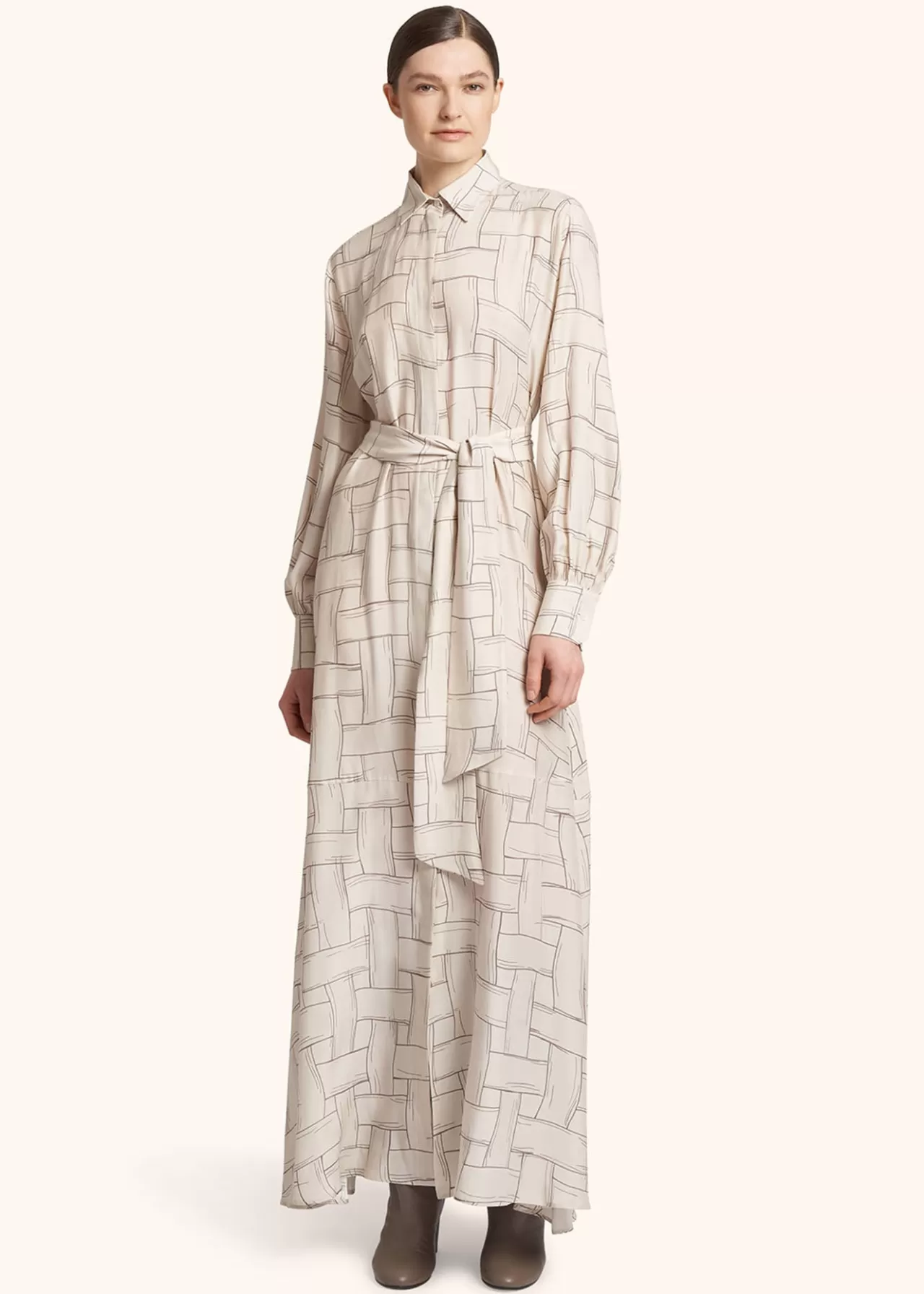 New Kiton Dress Silk Ivory