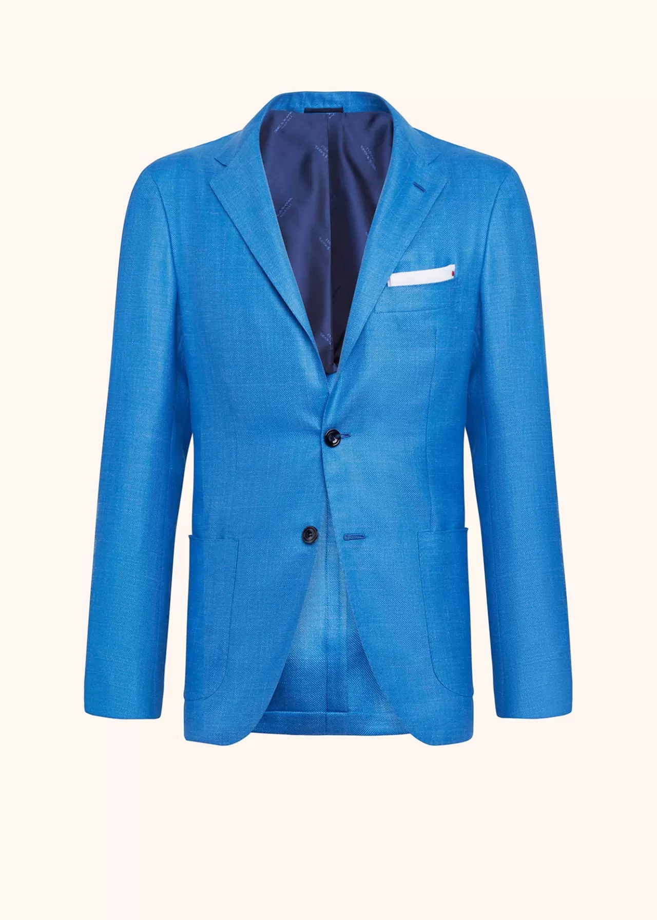 Cheap Kiton Jacket Cashmere Blue