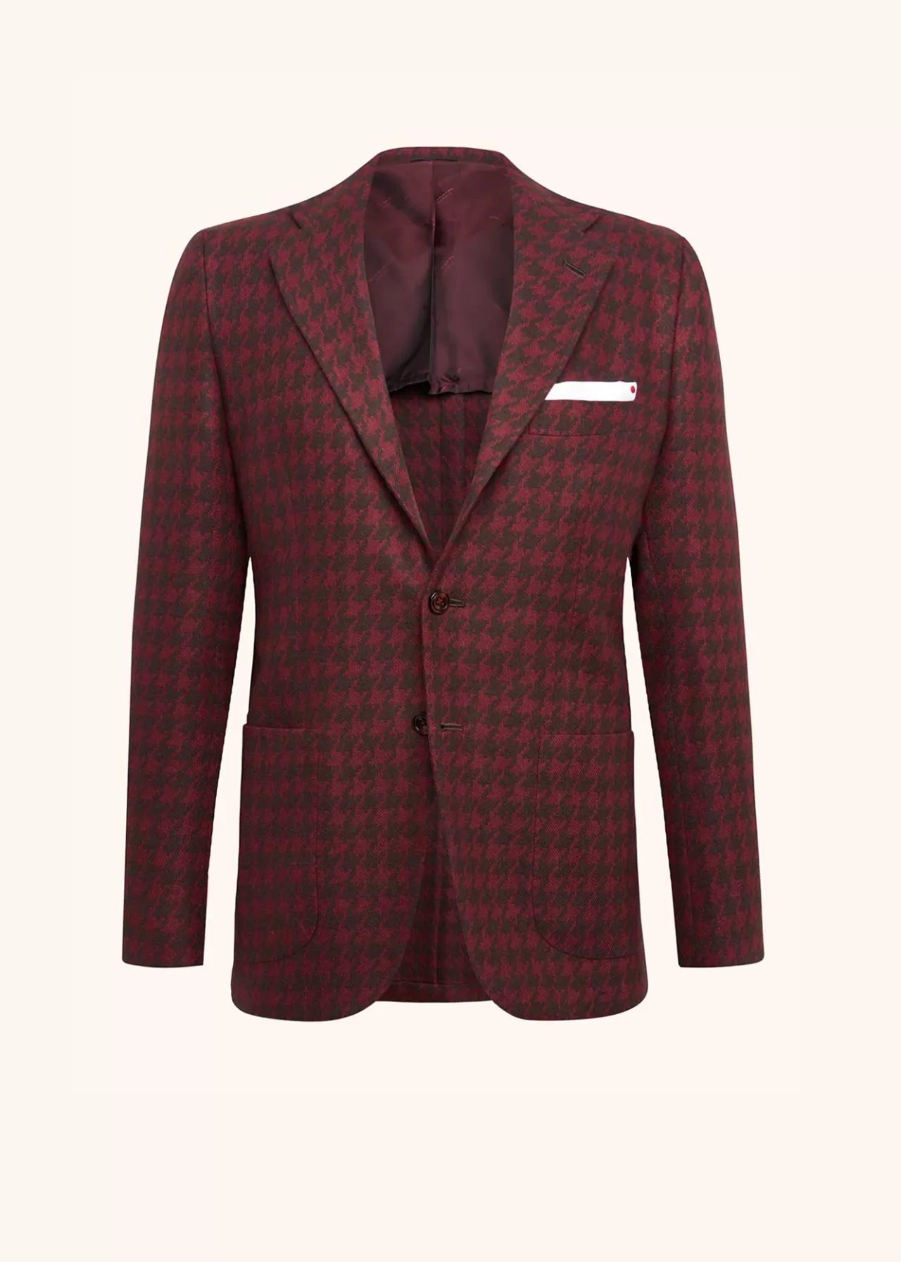 Fashion Kiton Jacket Cashmere Bordeaux