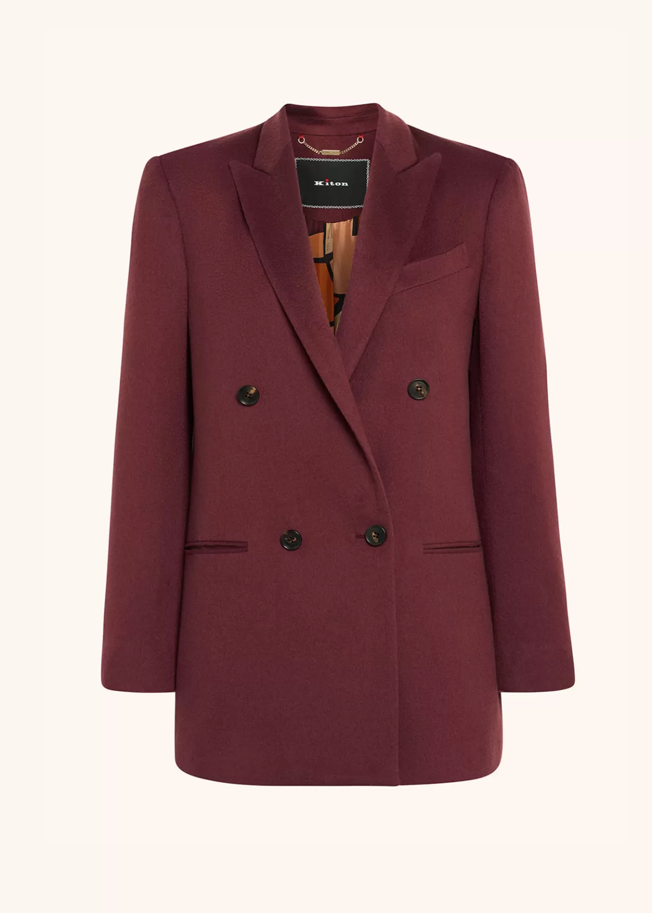 New Kiton Jacket Cashmere Bordeaux