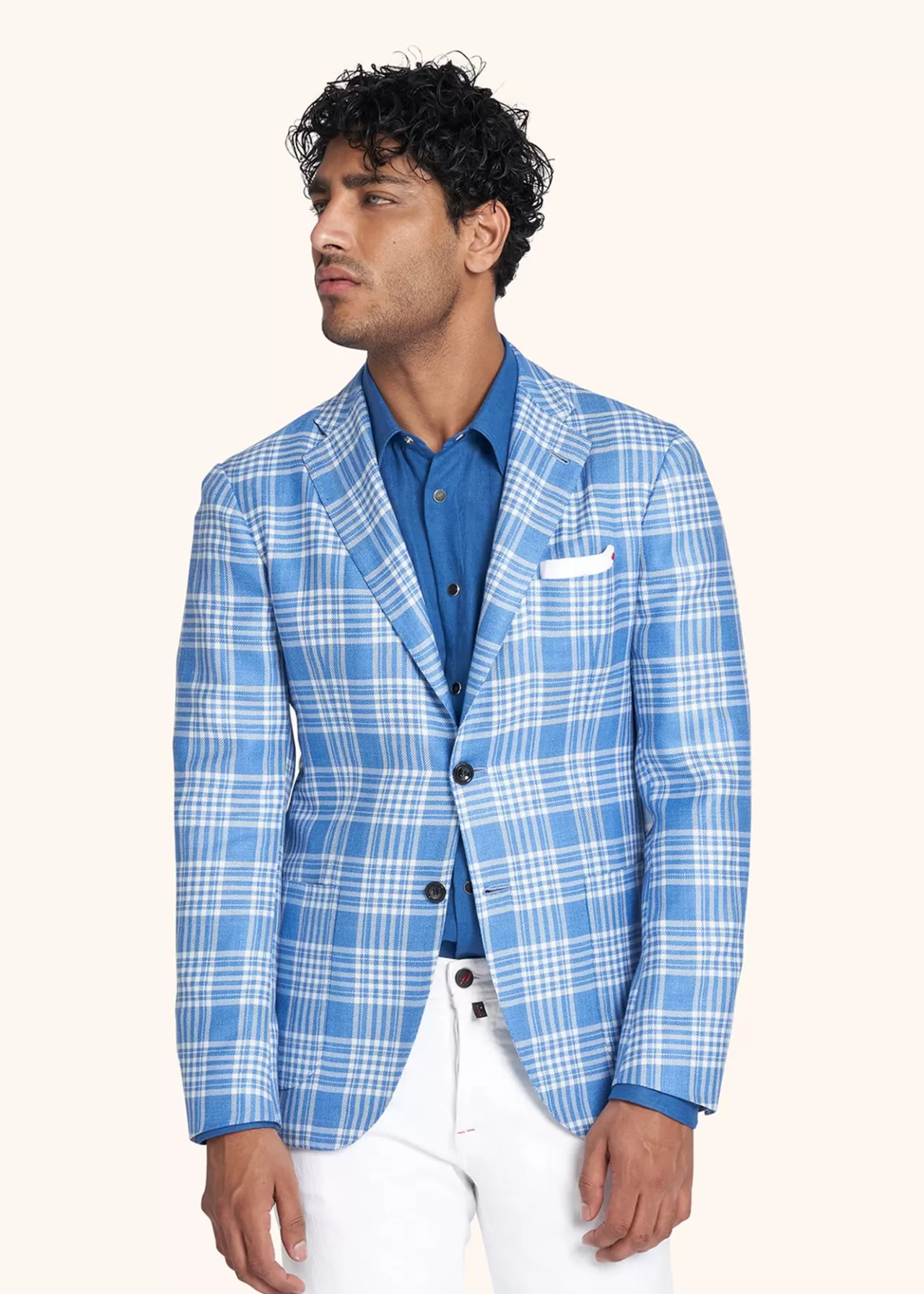 Hot Kiton Jacket Cashmere Blue