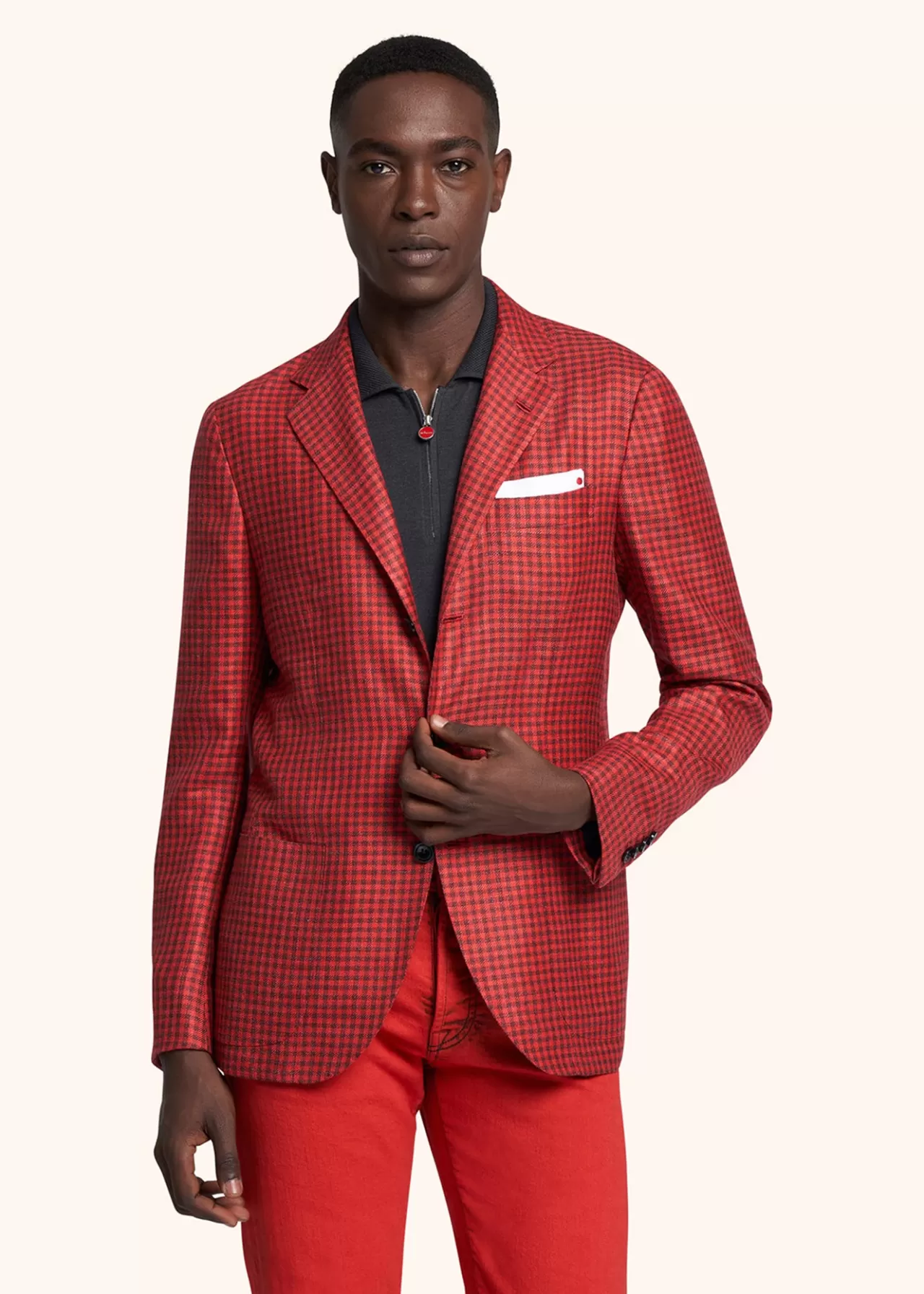 Sale Kiton Jacket Cashmere Red