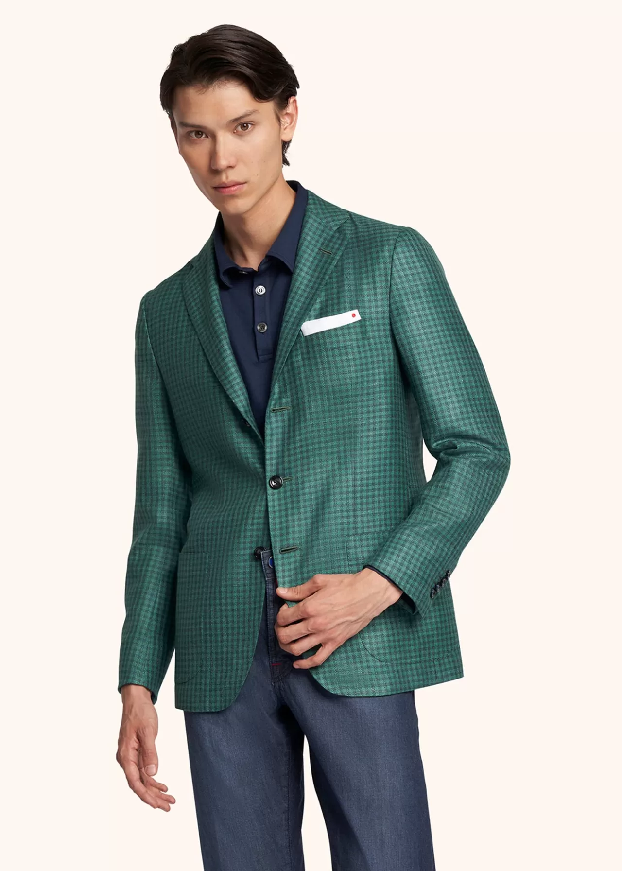 Store Kiton Jacket Cashmere Green