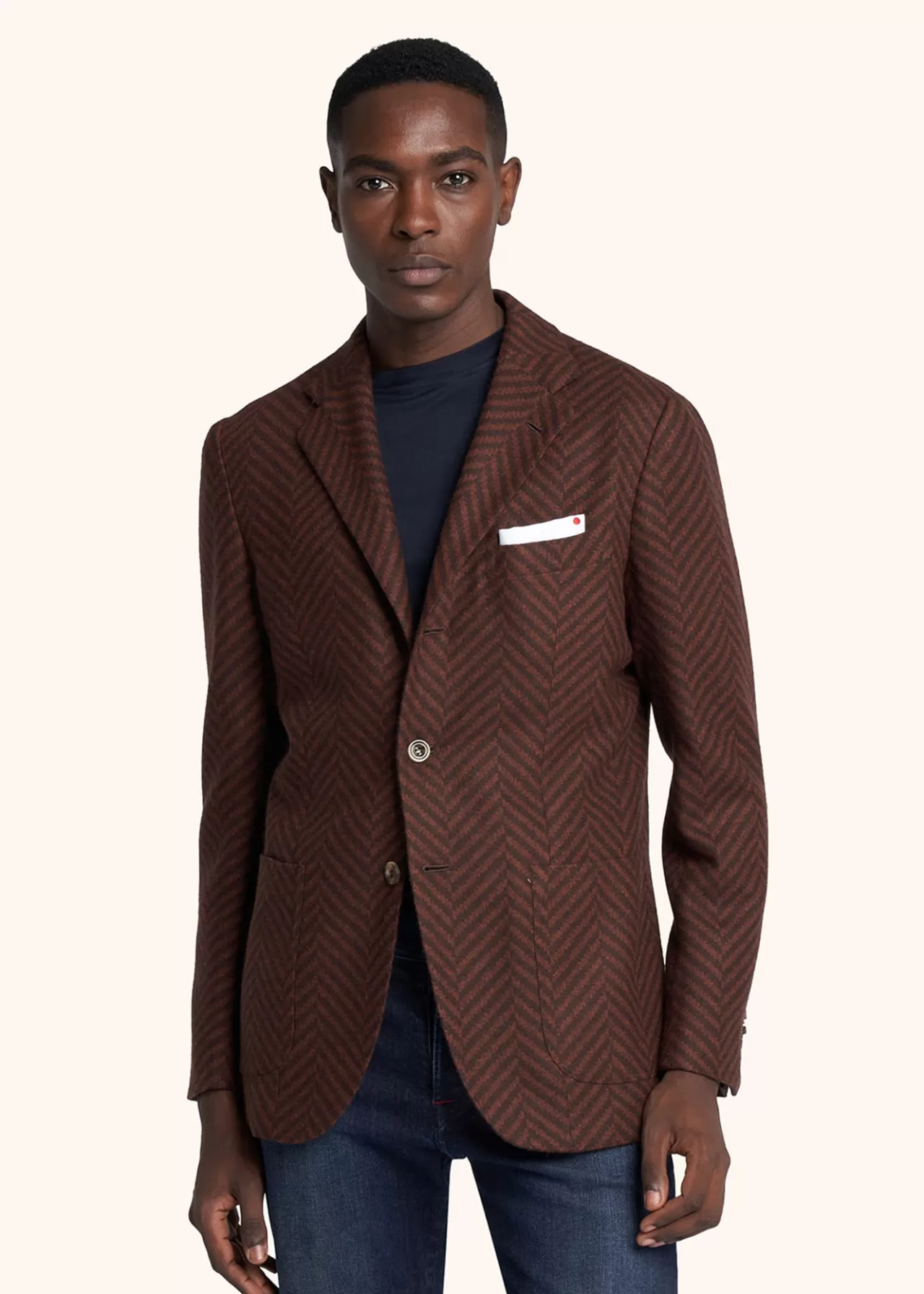 Discount Kiton Jacket Cashmere Brown