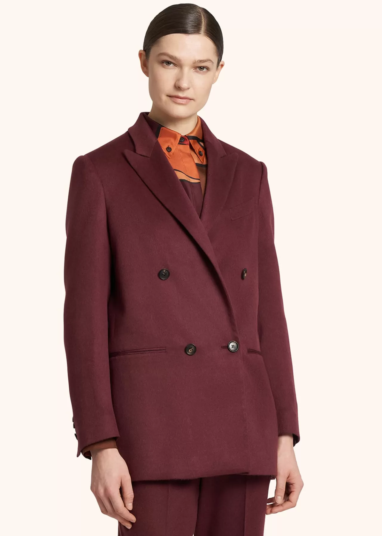 New Kiton Jacket Cashmere Bordeaux