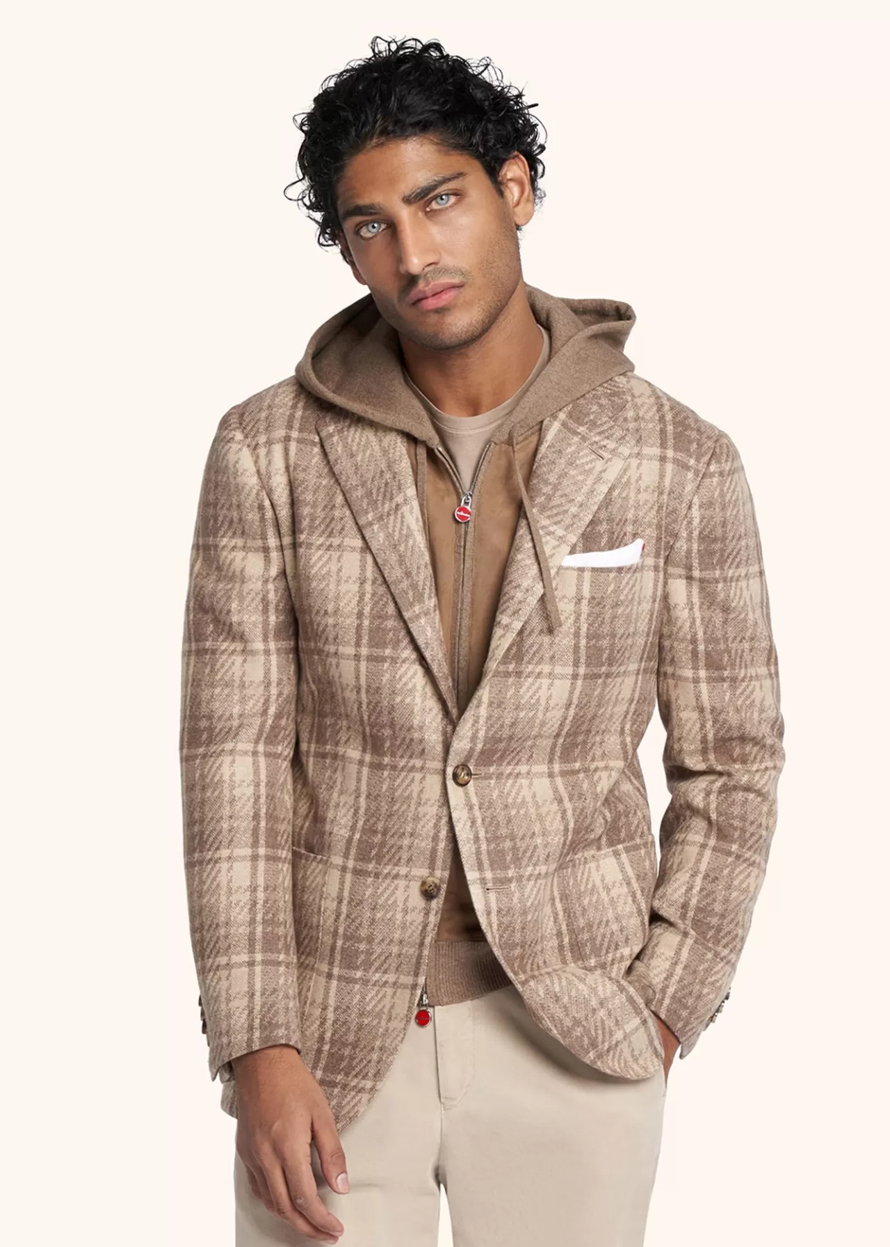 Best Kiton Jacket Cashmere Beige