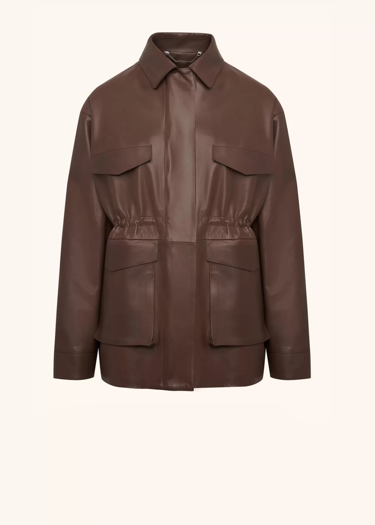 Cheap Kiton Jacket Lambskin Taupe