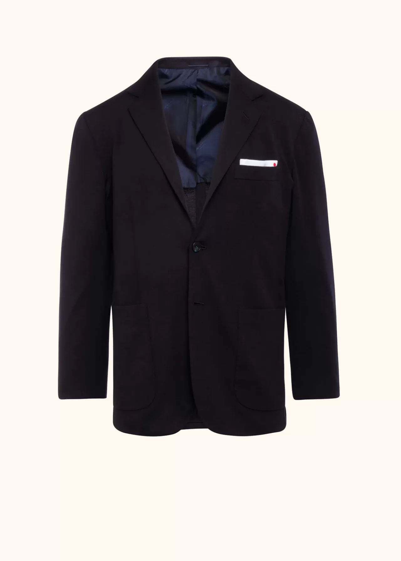 Flash Sale Kiton Jacket Virgin Wool Blue