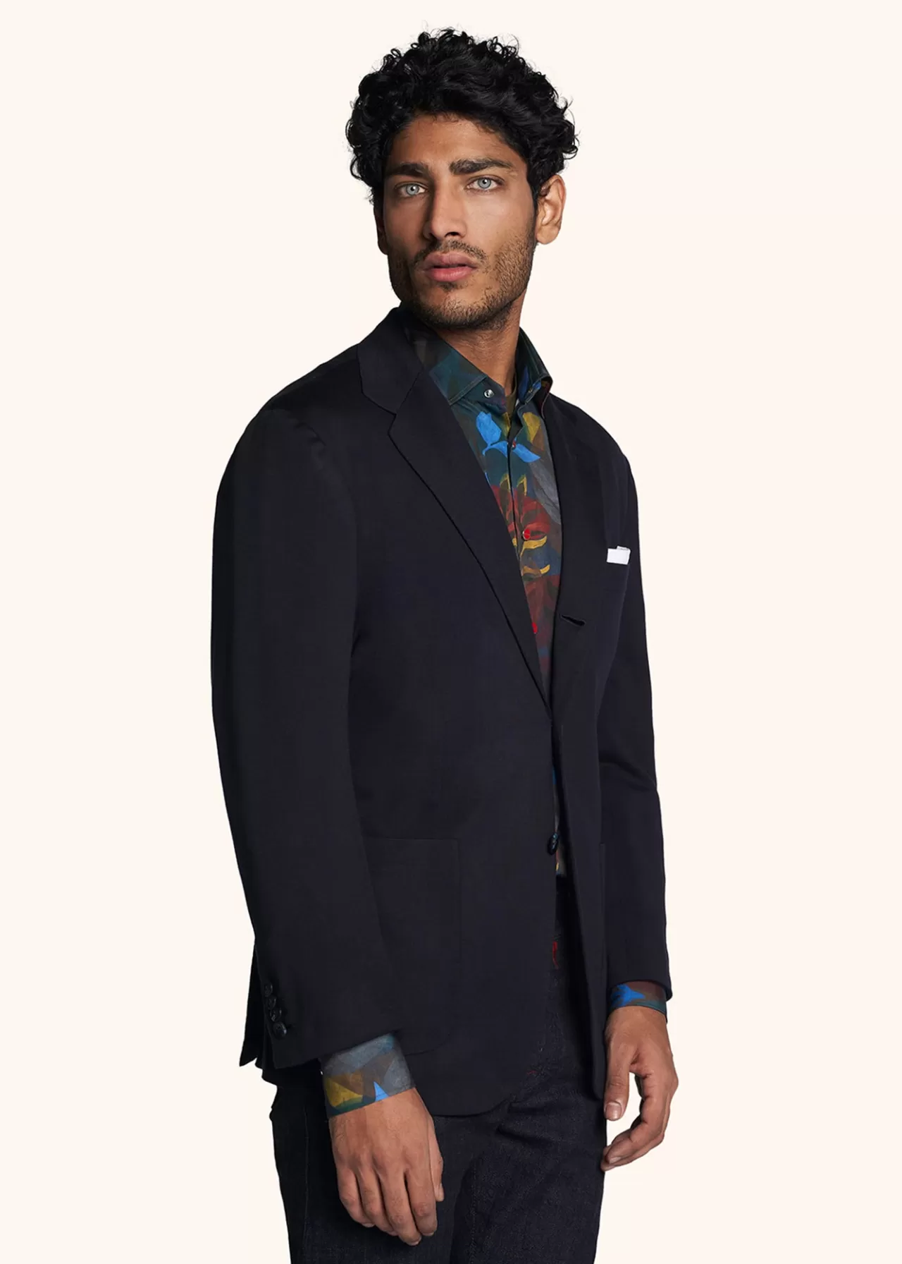 Flash Sale Kiton Jacket Virgin Wool Blue