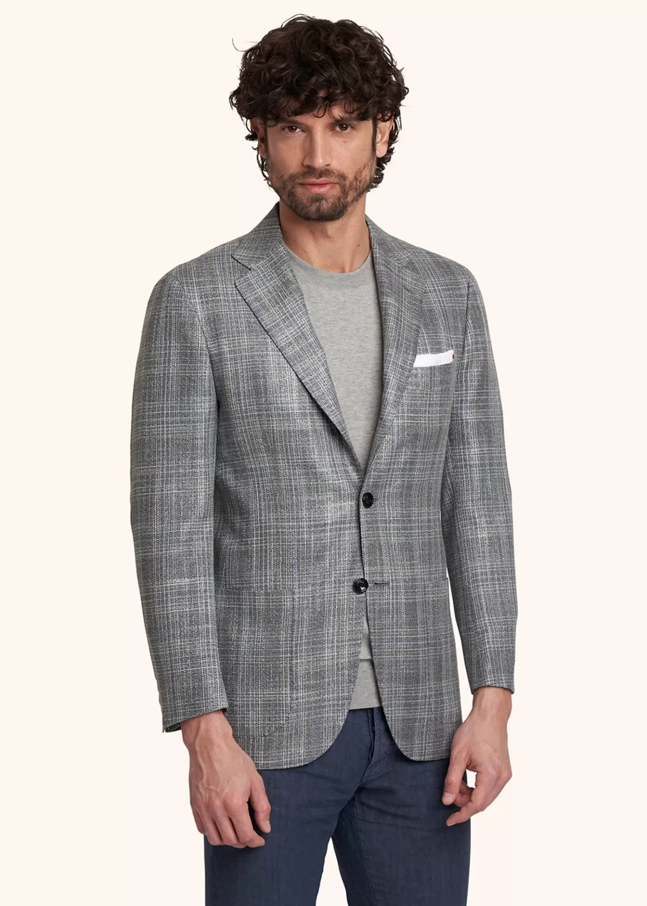 Flash Sale Kiton Jacket Virgin Wool Medium Grey