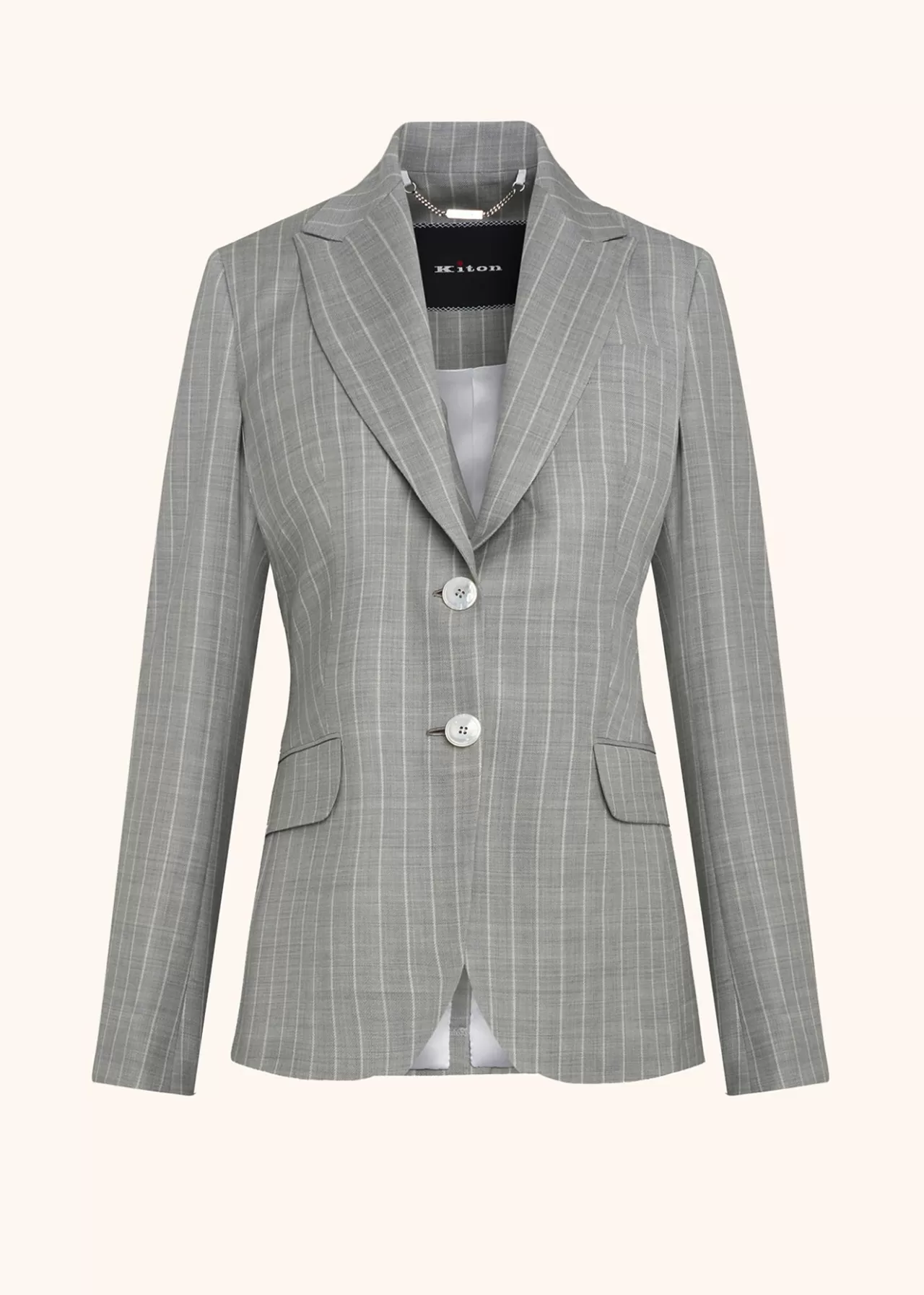 Cheap Kiton Jacket Wool Grey