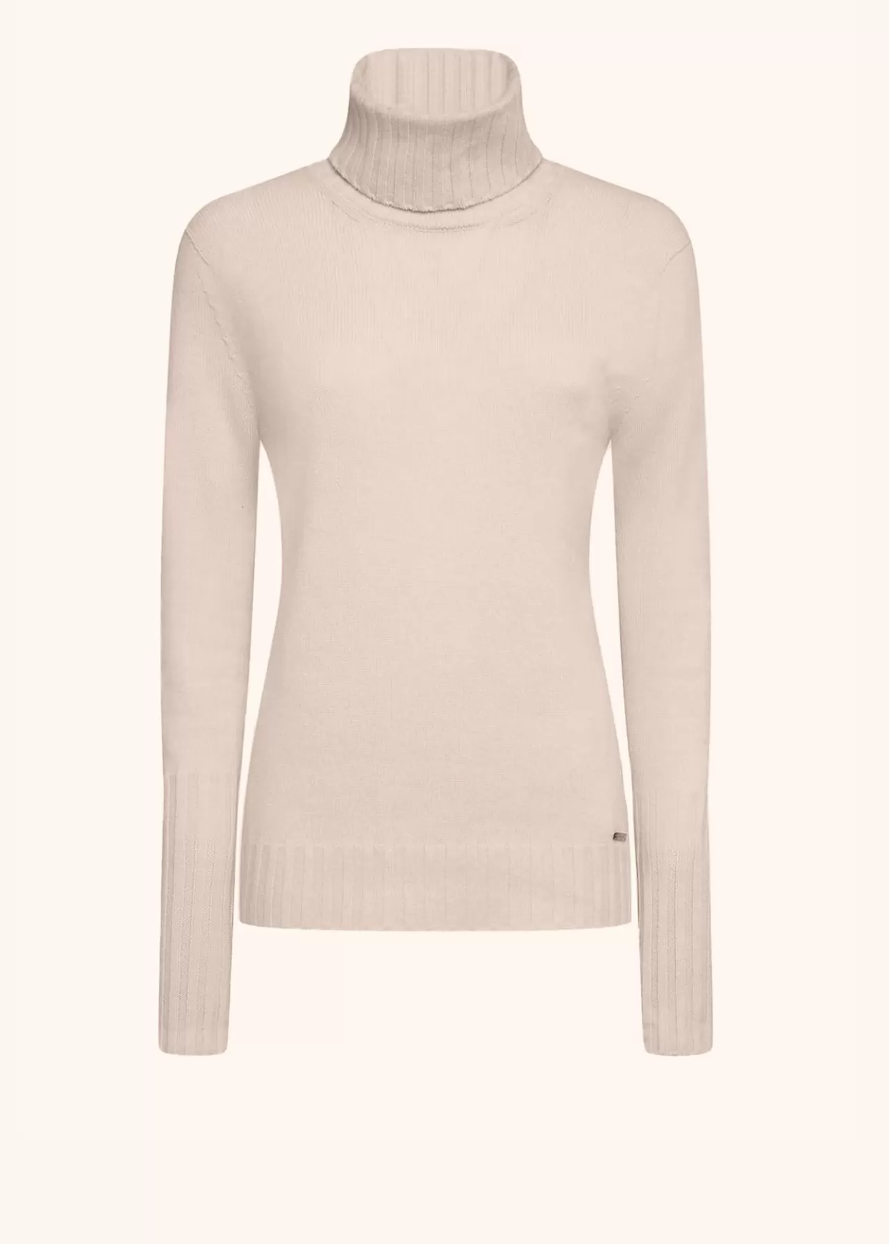 Fashion Kiton Jersey Cashmere Light Beige