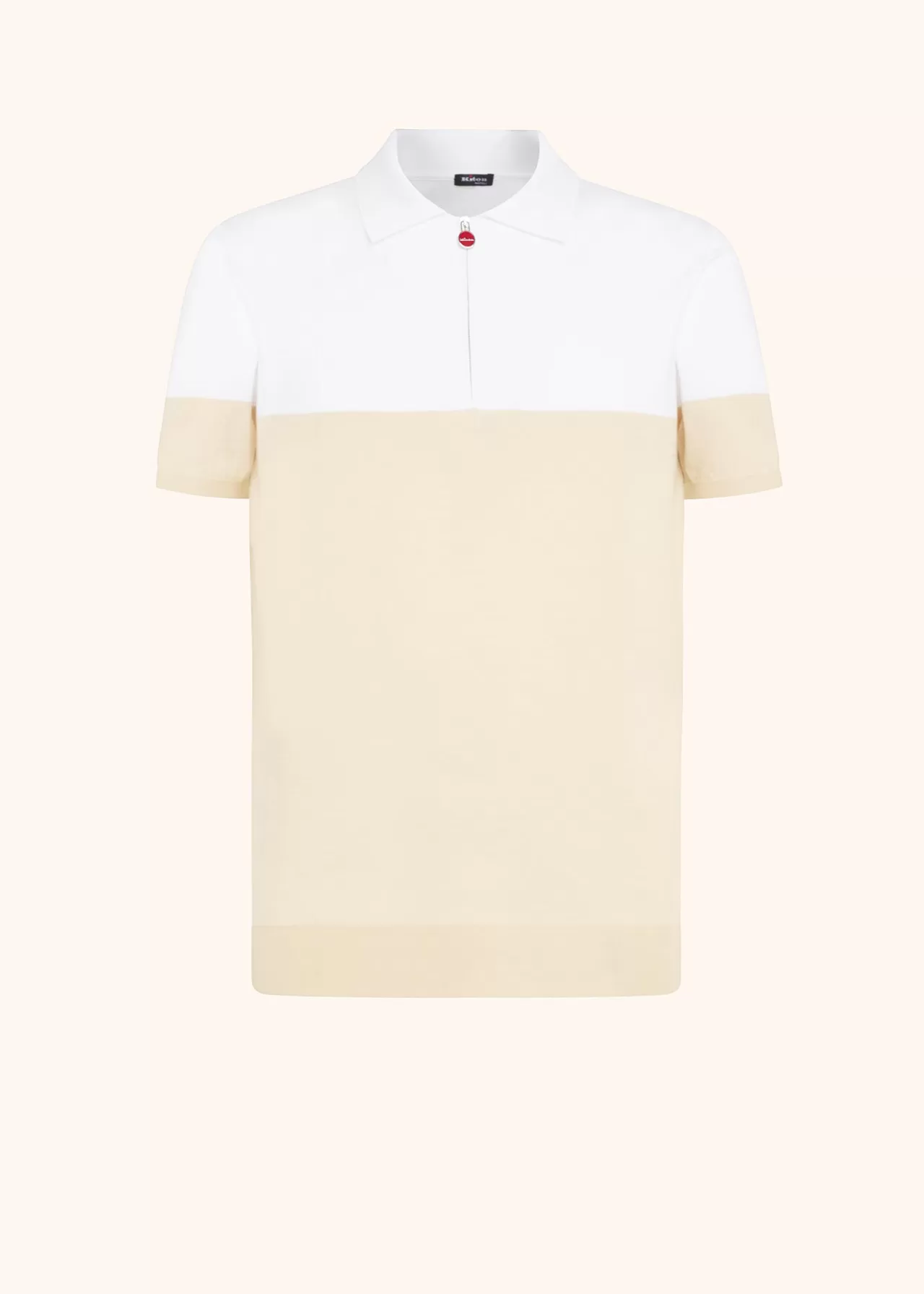 Flash Sale Kiton Jersey Poloshirt Cotton White/Cream