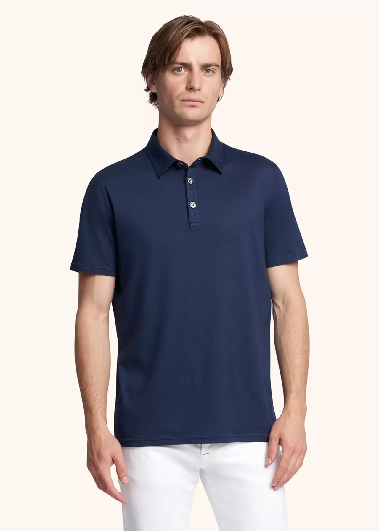 Online Kiton Jersey Poloshirt Cotton Blue