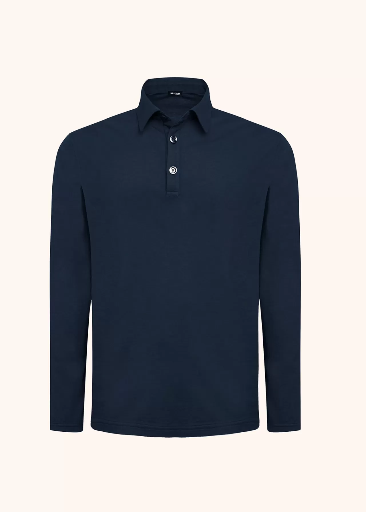 Clearance Kiton Jersey Poloshirt L/S Cotton Blue