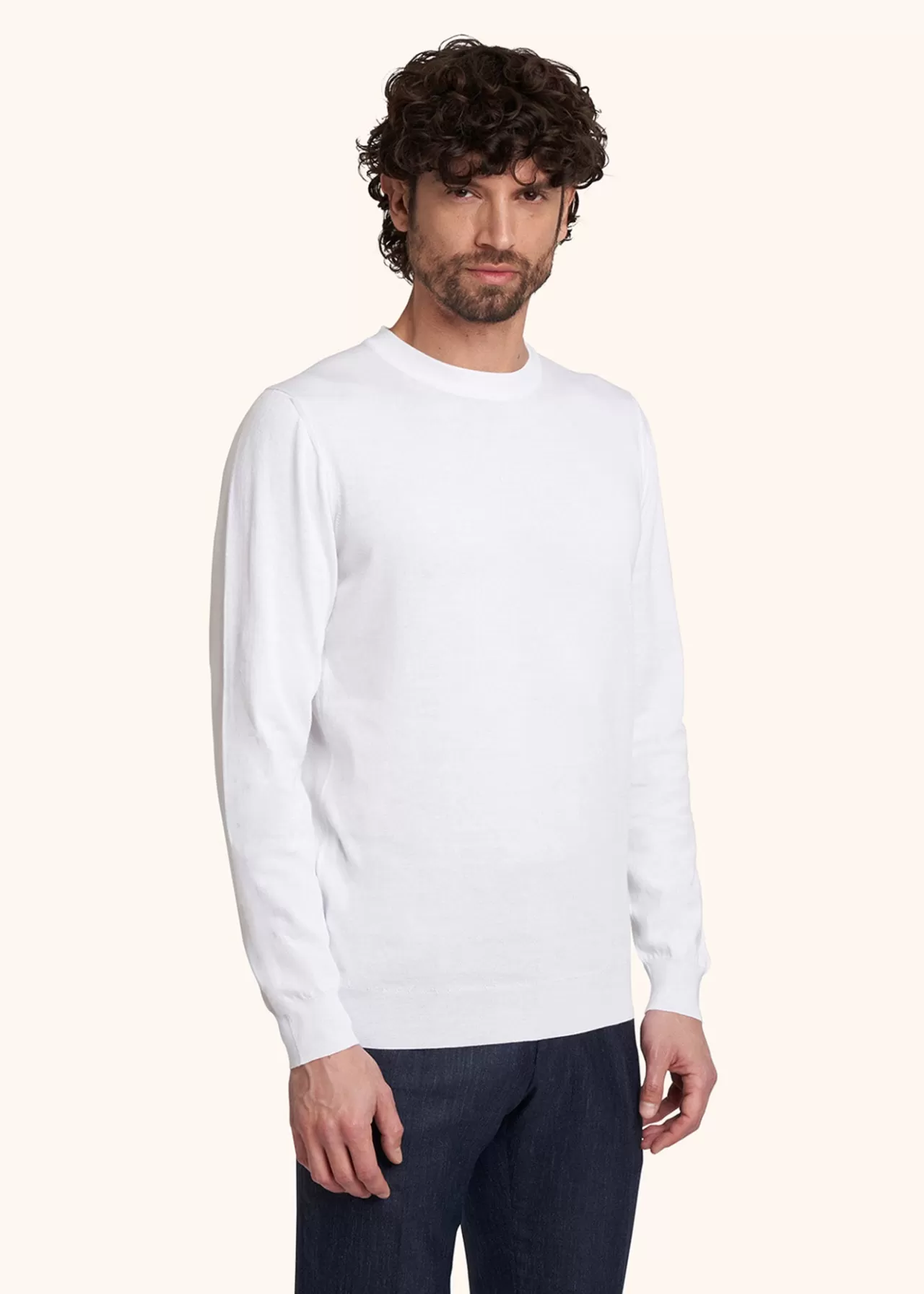 Best Kiton Jersey Round Neck L/S Cotton