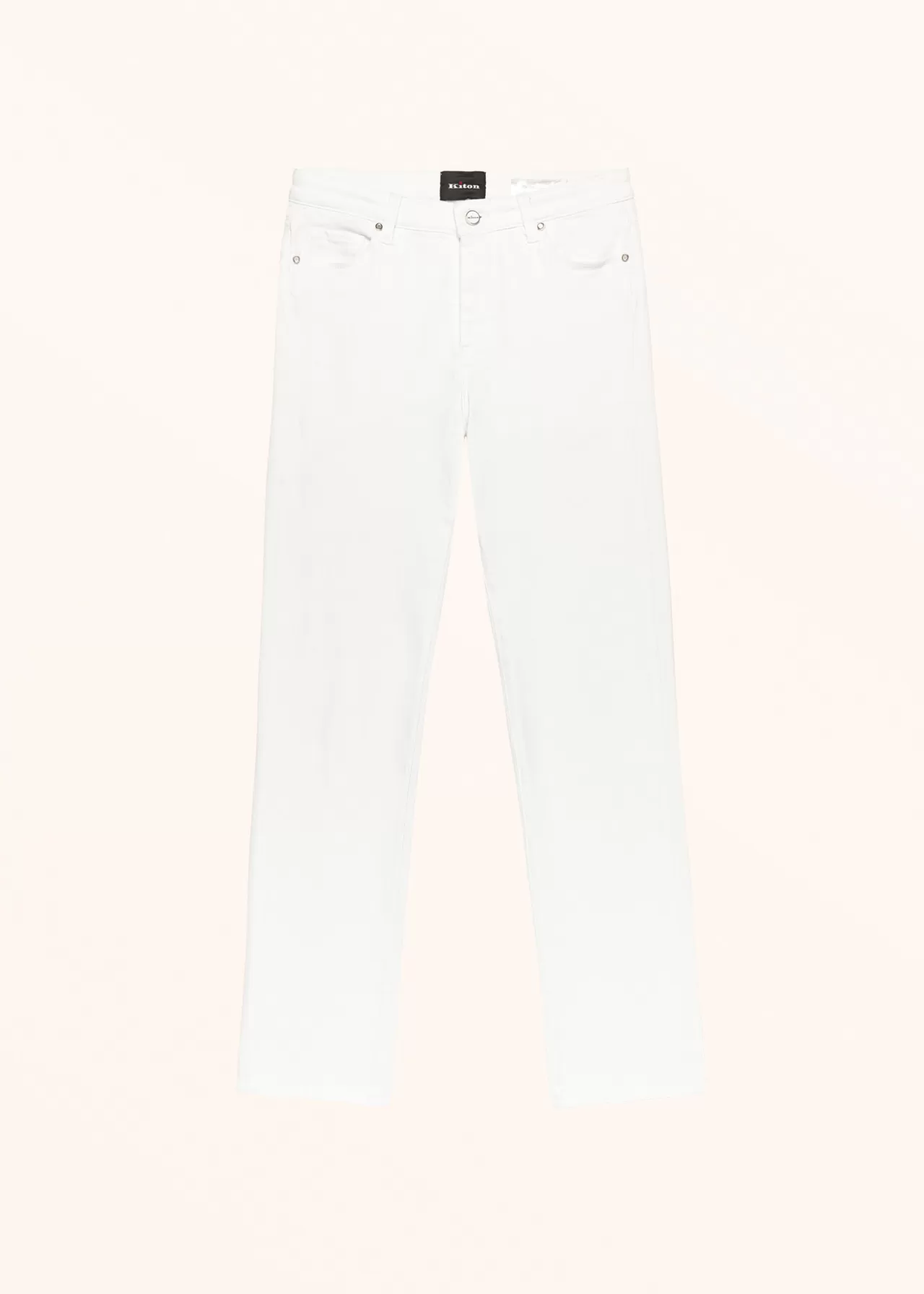 Hot Kiton Jns Trousers Cotton White