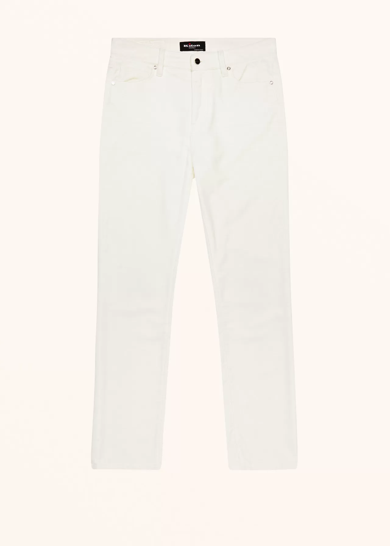 Fashion Kiton Jns Trousers Cotton White