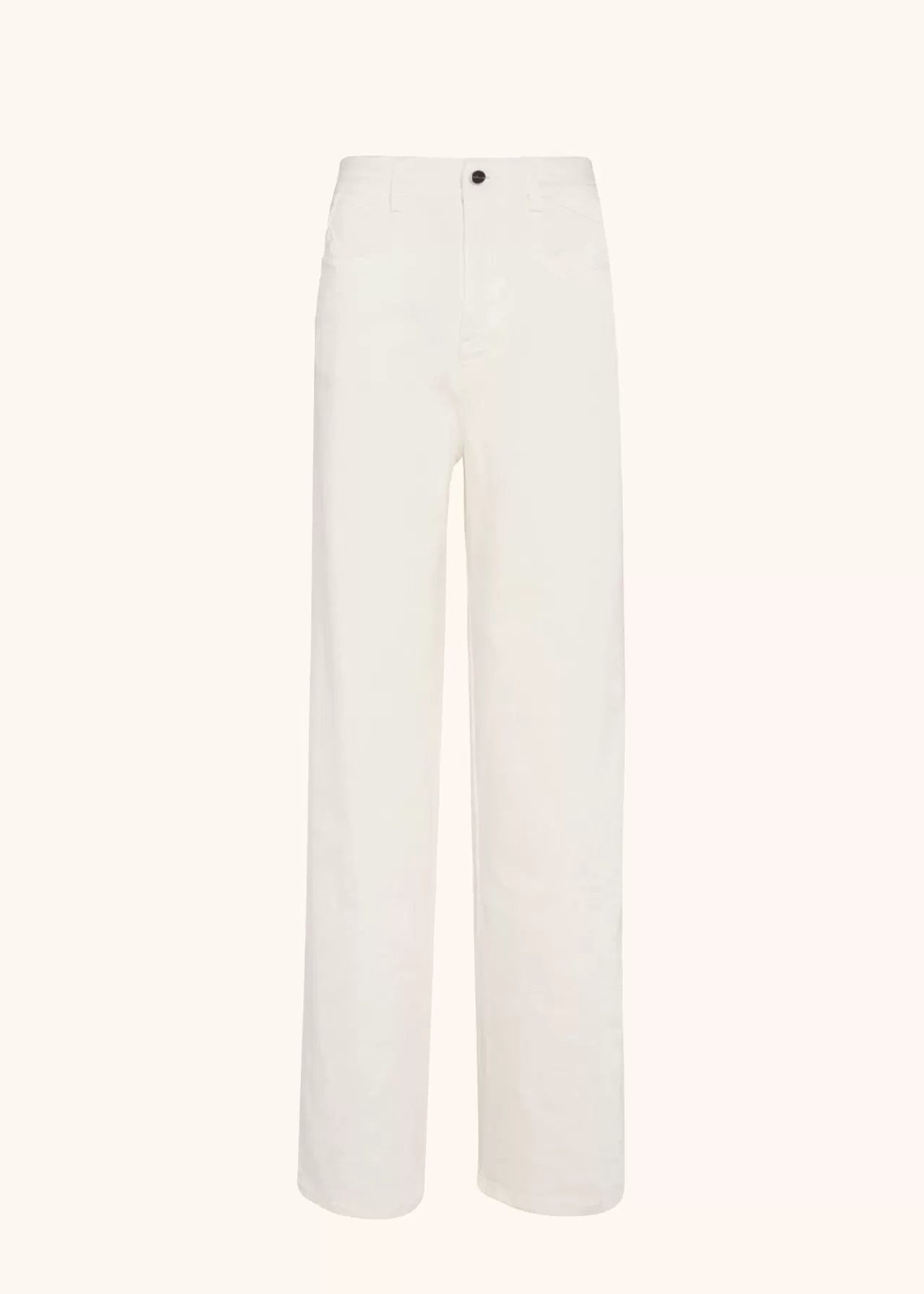 Store Kiton Jns Trousers Cotton Dirty White