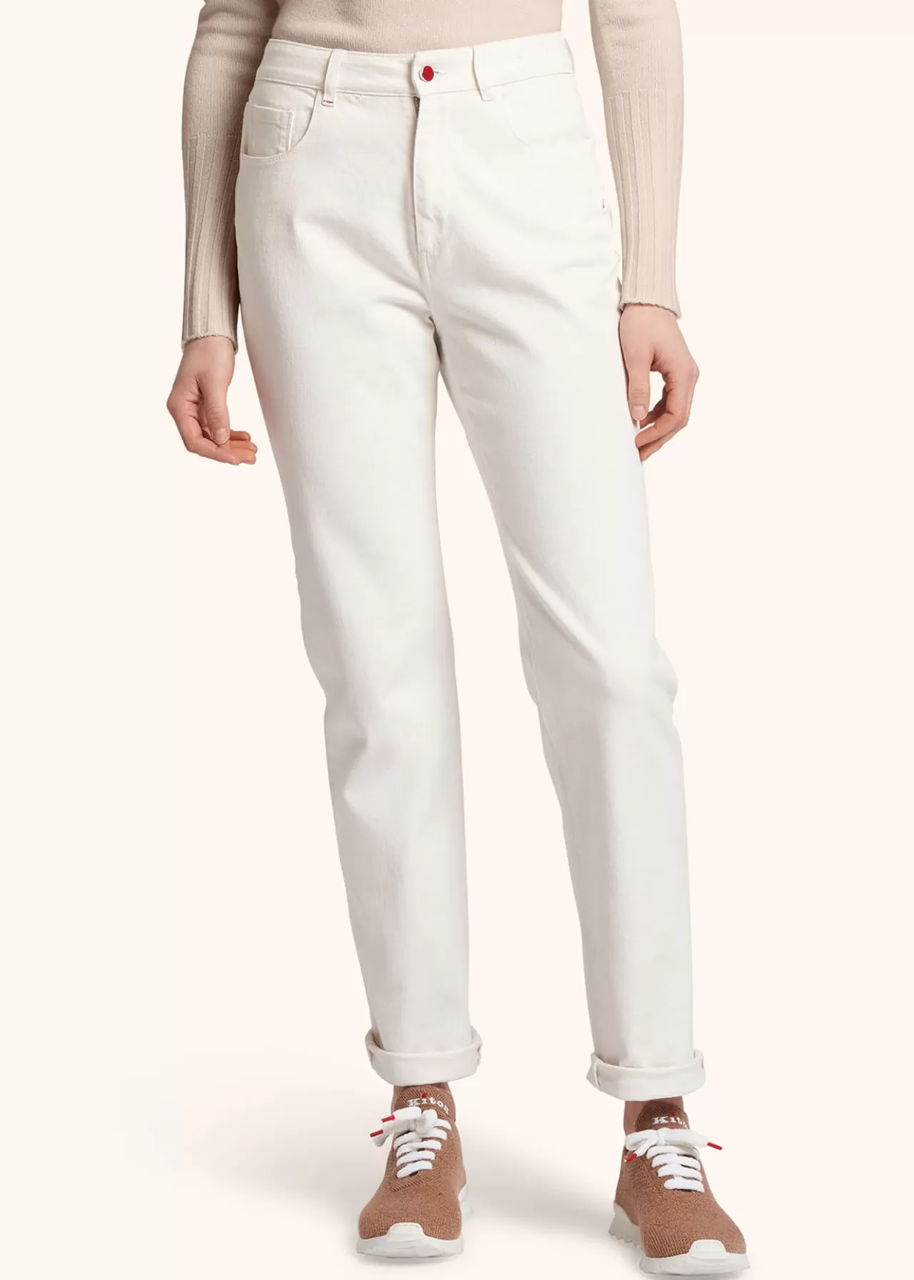 Outlet Kiton Jns Trousers Cotton Natur