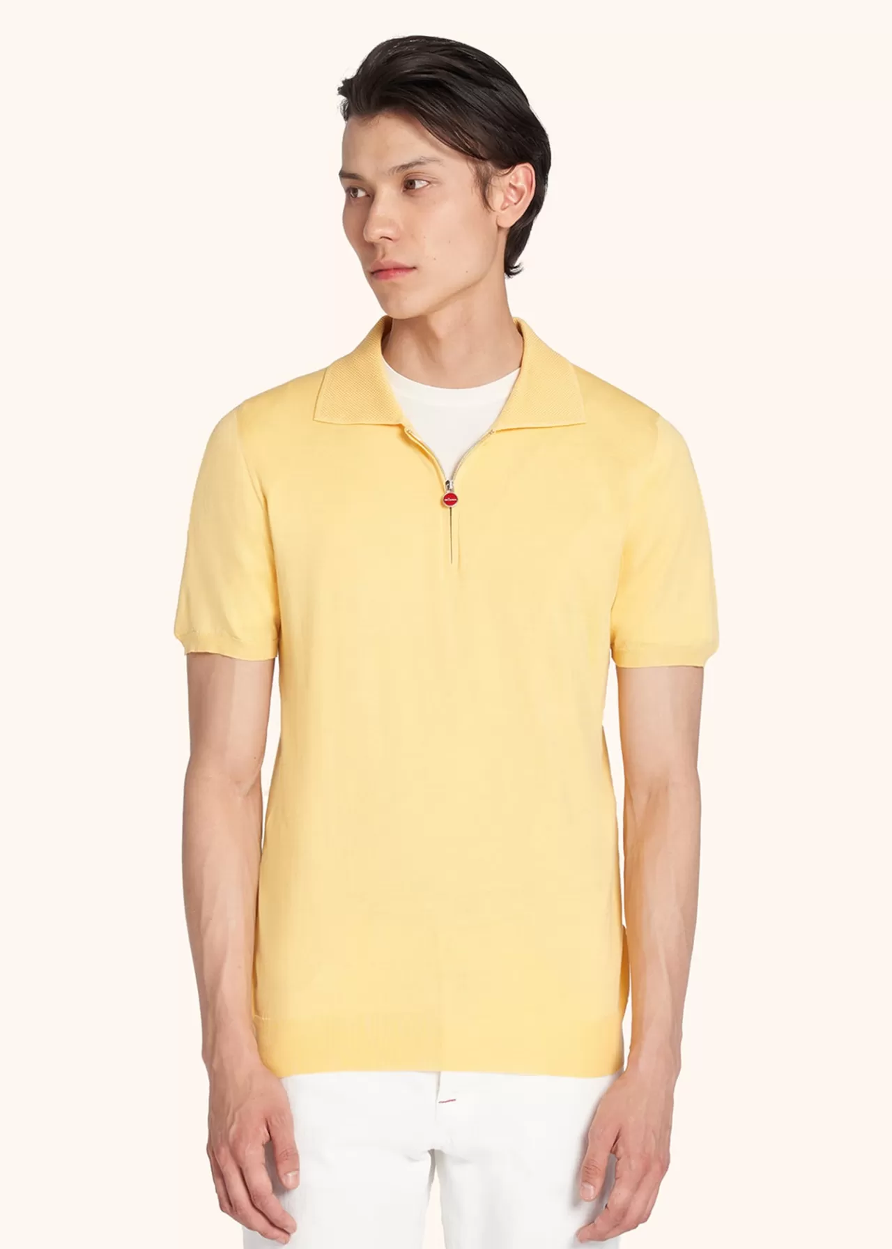 Outlet Kiton Poloshirt Cotton Yellow