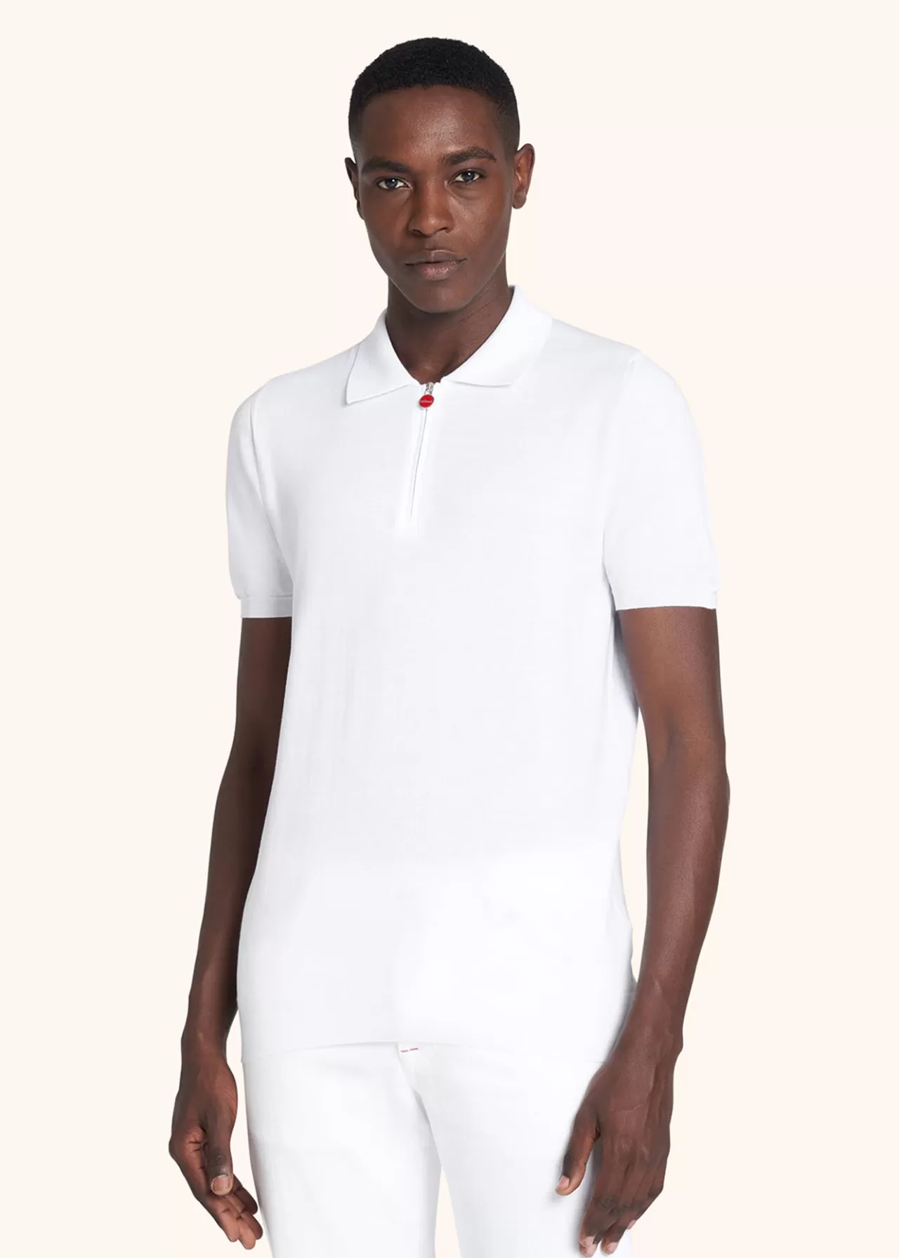 Cheap Kiton Poloshirt Cotton White