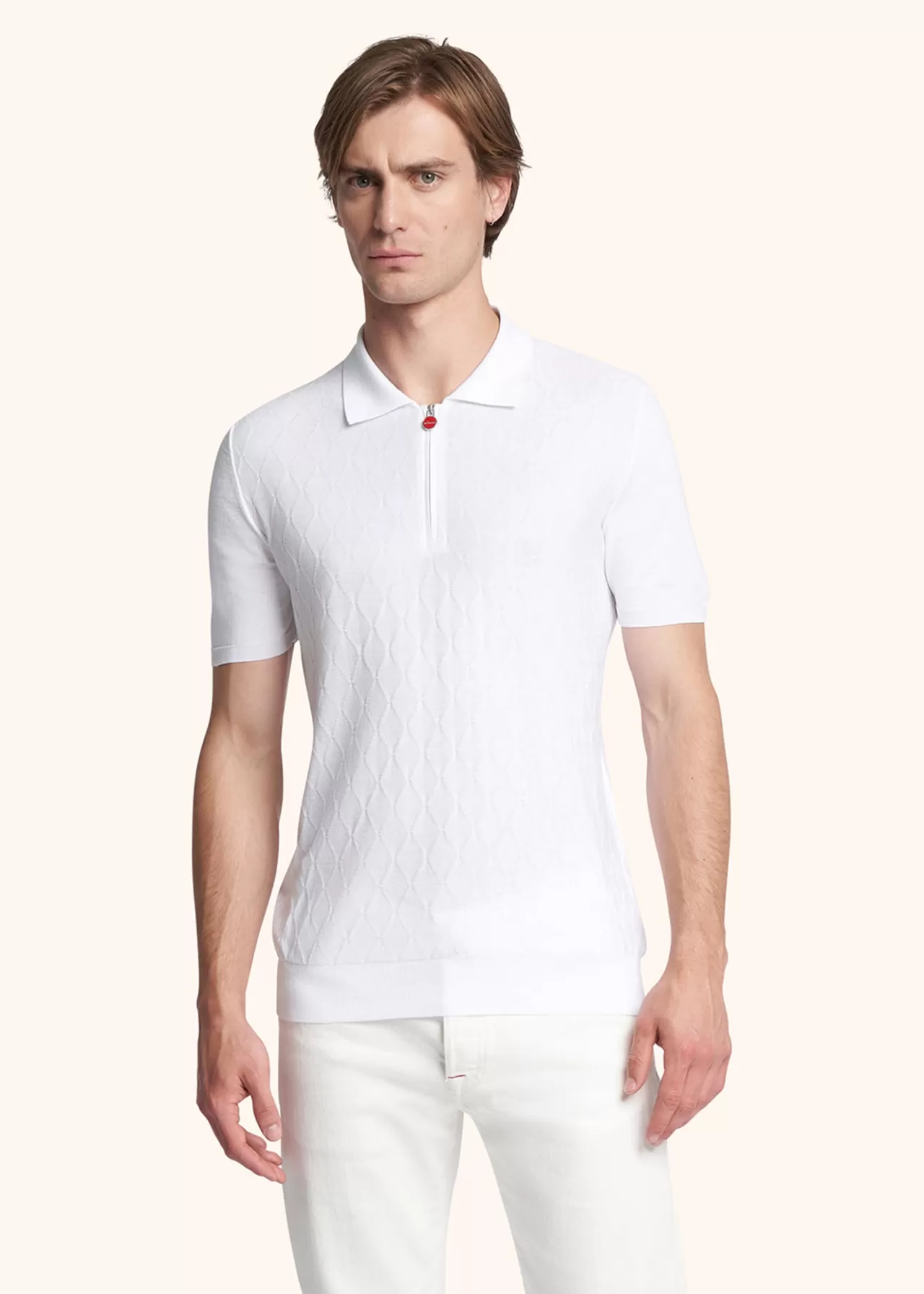 Discount Kiton Poloshirt Cotton White