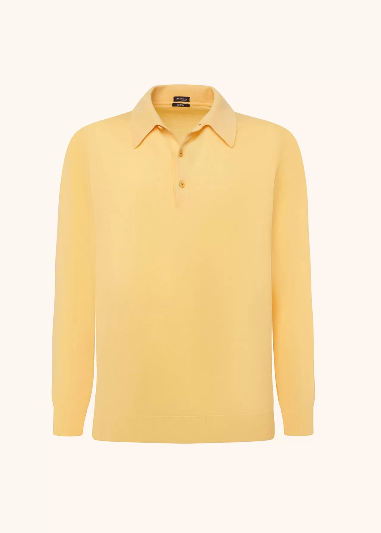 Online Kiton Poloshirt Ls Cotton Yellow