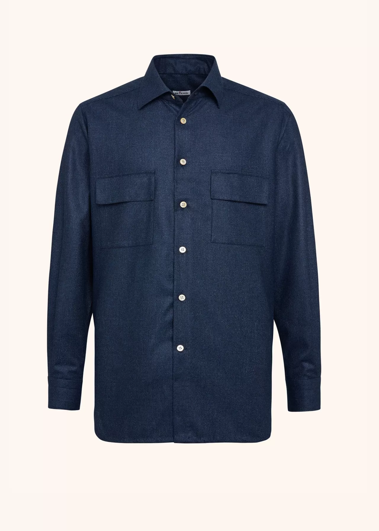 Best Kiton Shirt Cashmere Blue