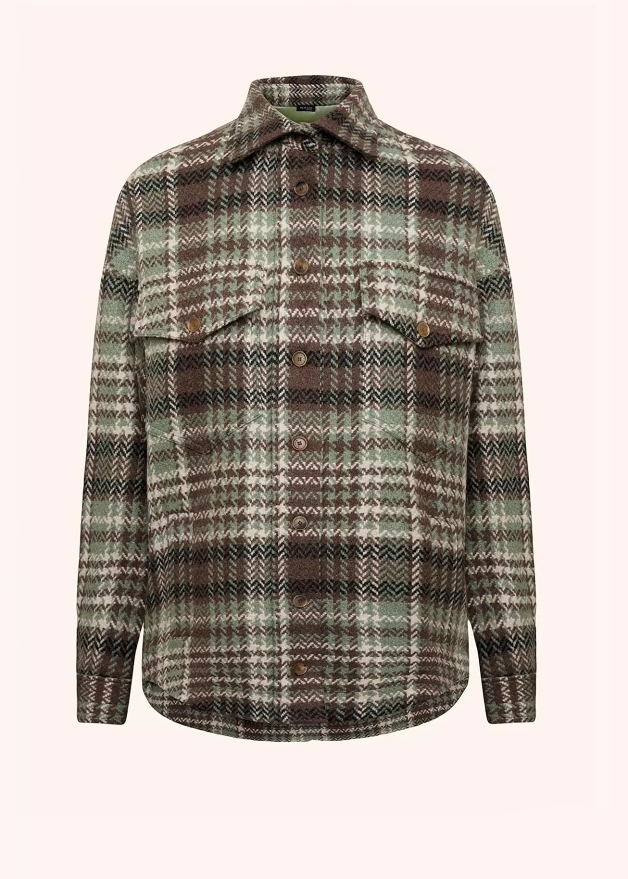 Discount Kiton Shirt Cashmere Green