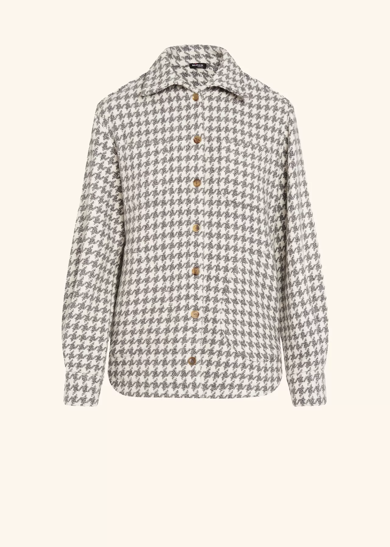 Discount Kiton Shirt Cashmere Medium Grey