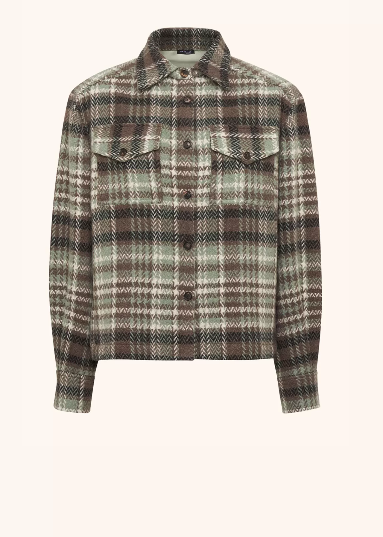 Sale Kiton Shirt Cashmere Green