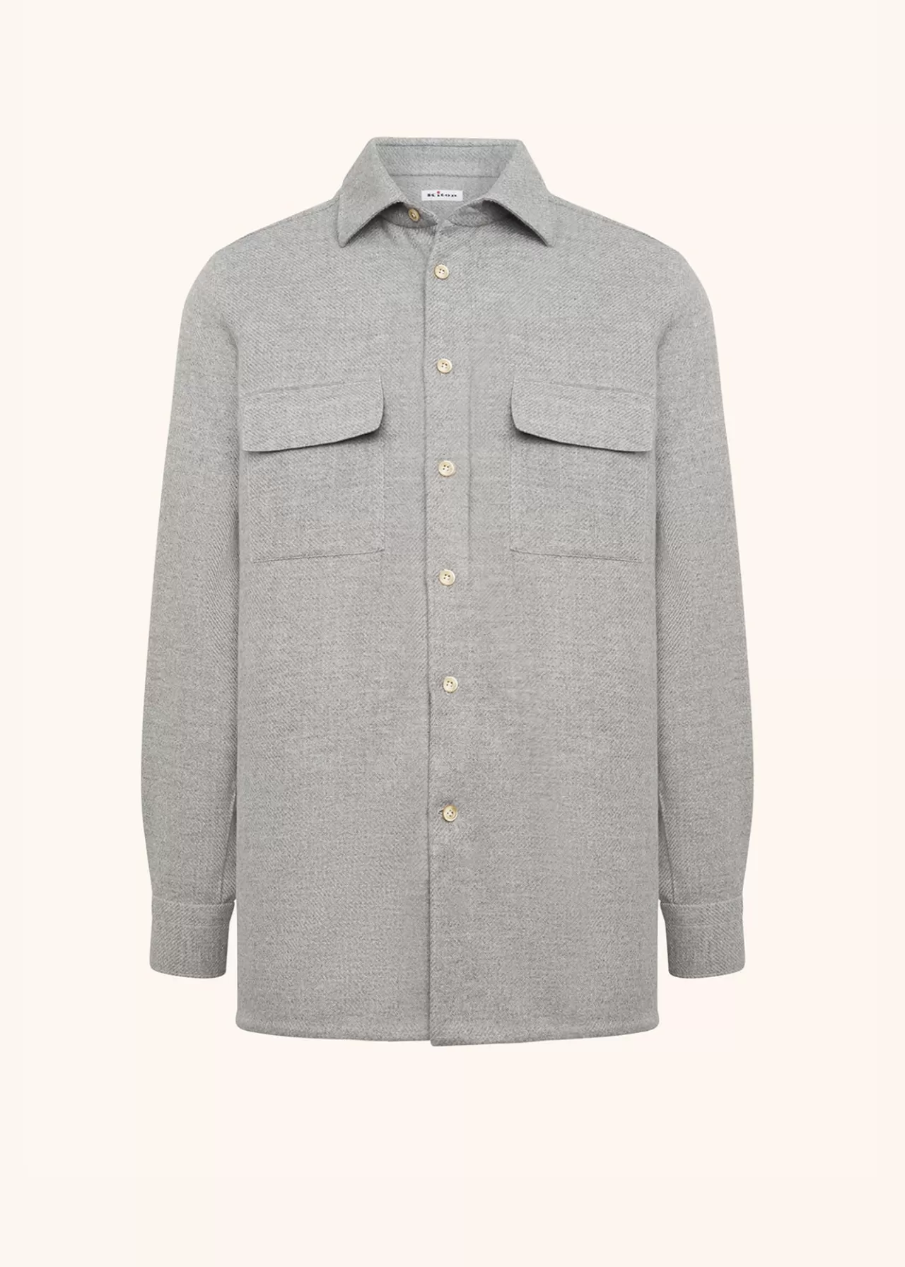 Sale Kiton Shirt Cashmere Medium Grey