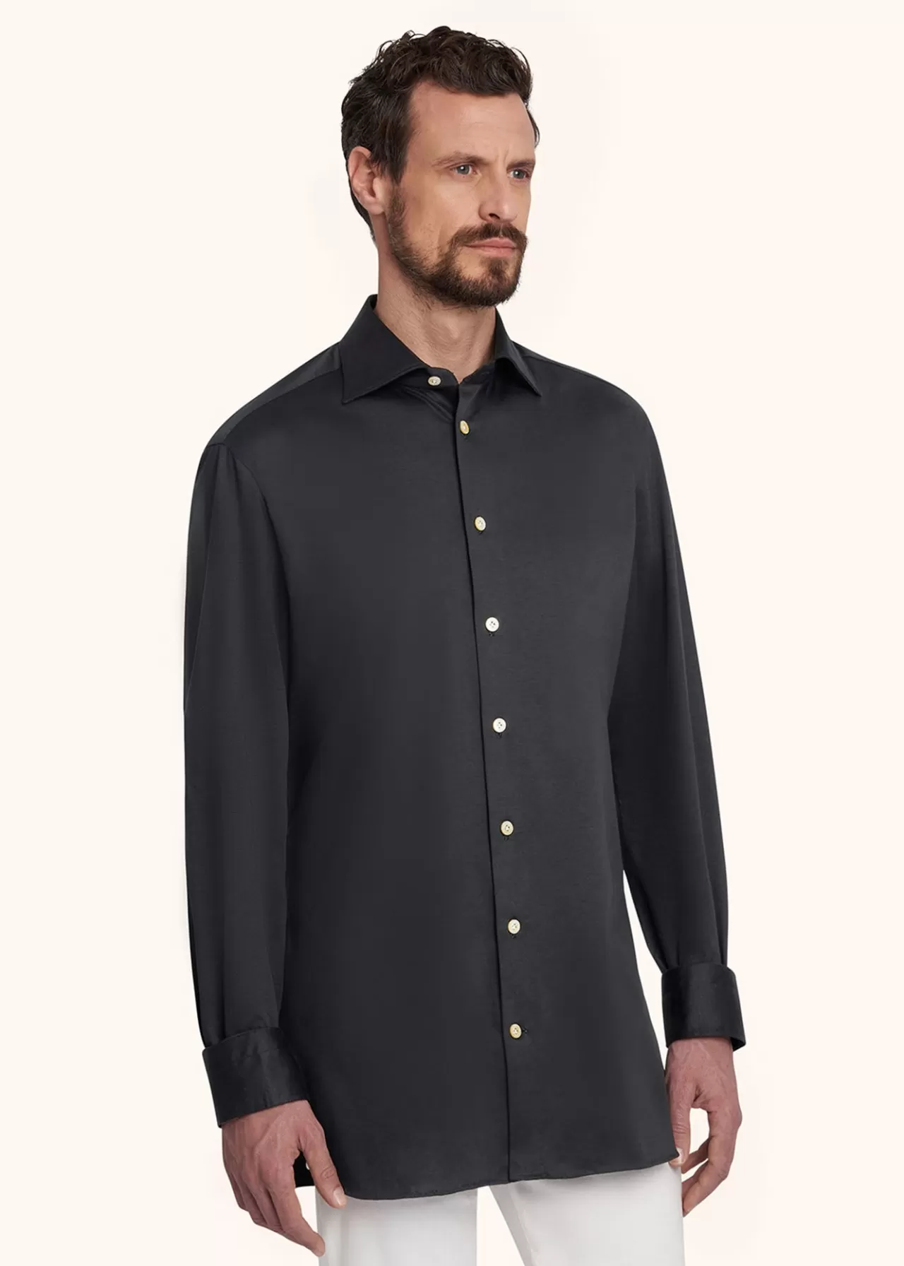 Online Kiton Shirt Cotton Black