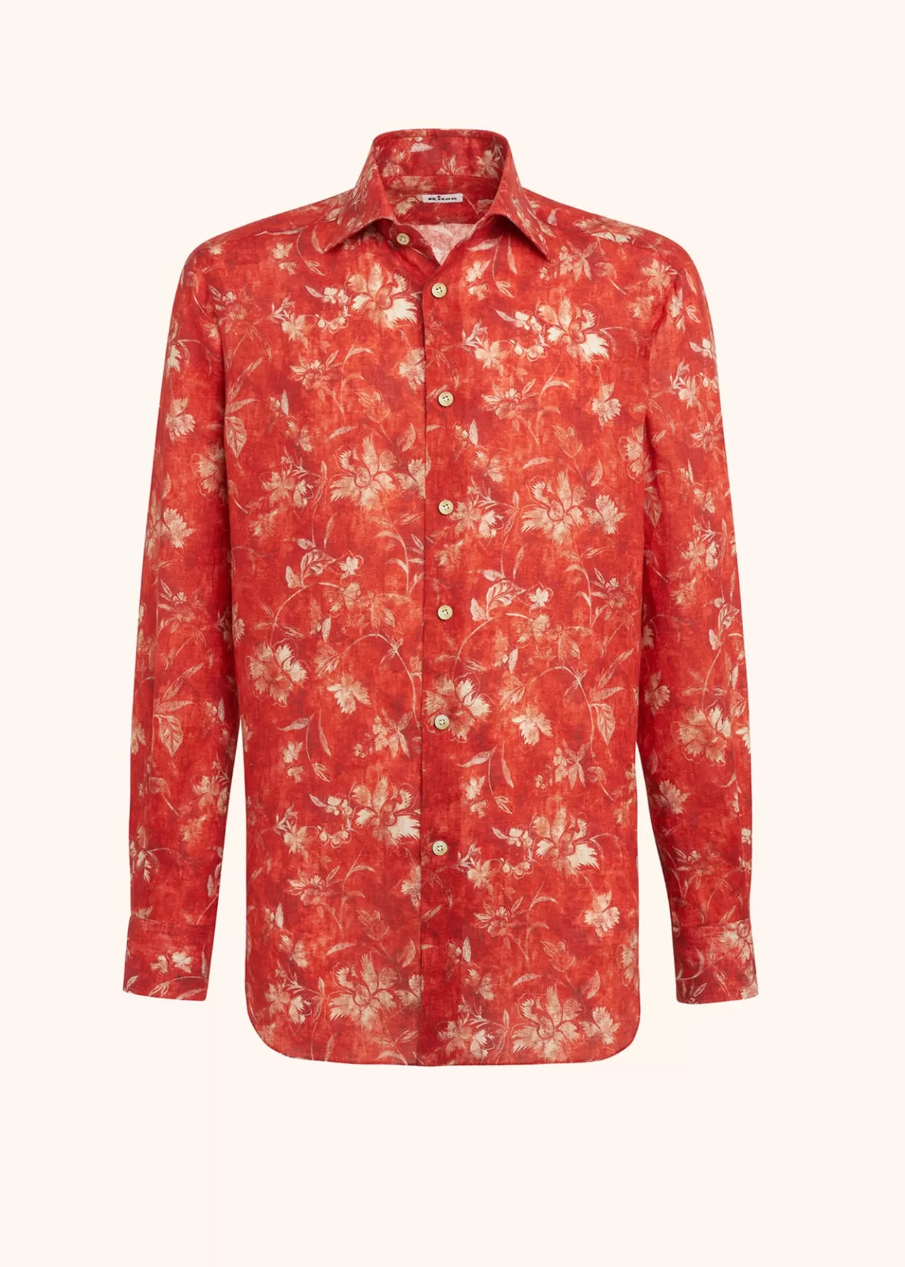 Best Sale Kiton Shirt Linen Red