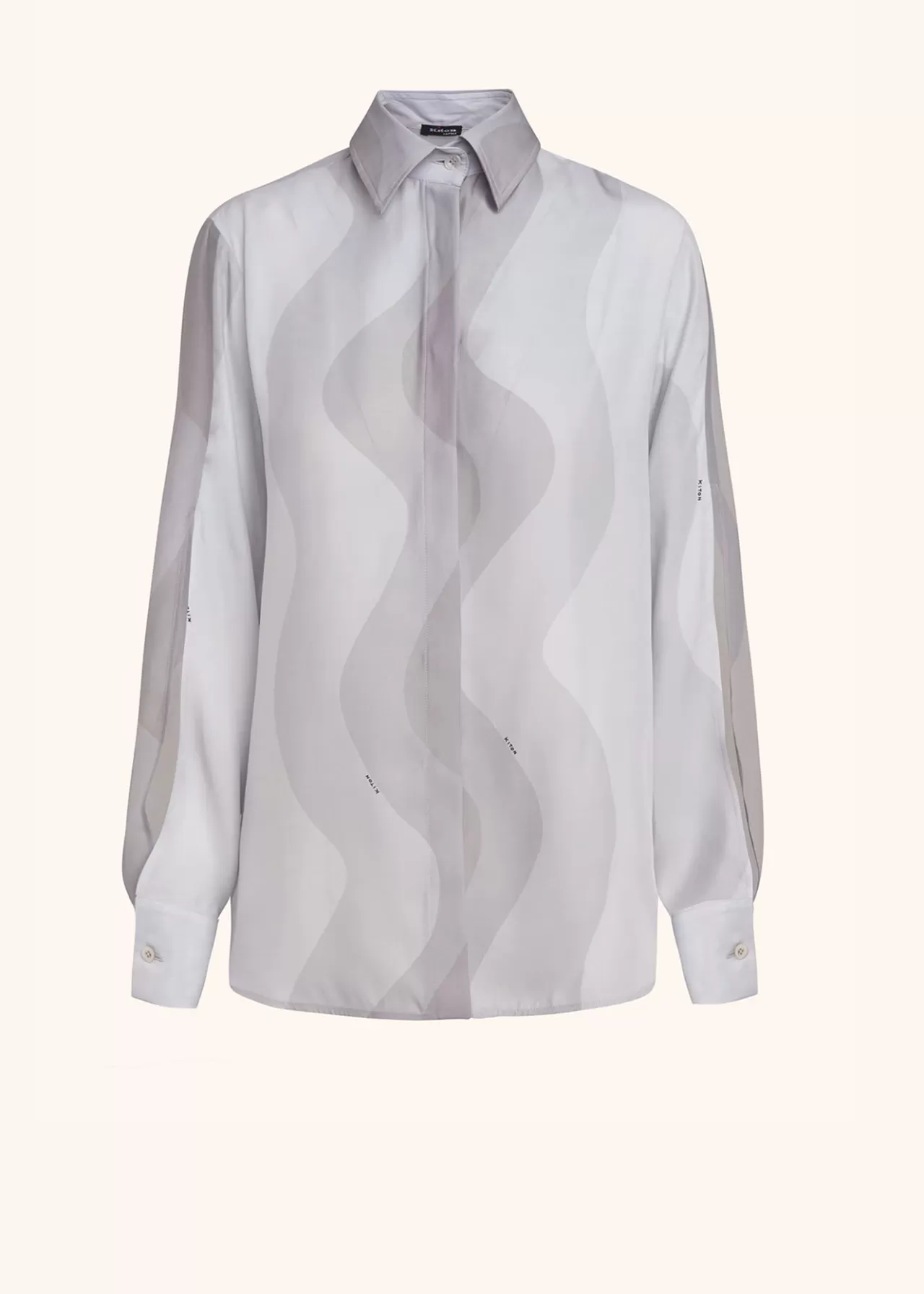 Flash Sale Kiton Shirt Silk Grey