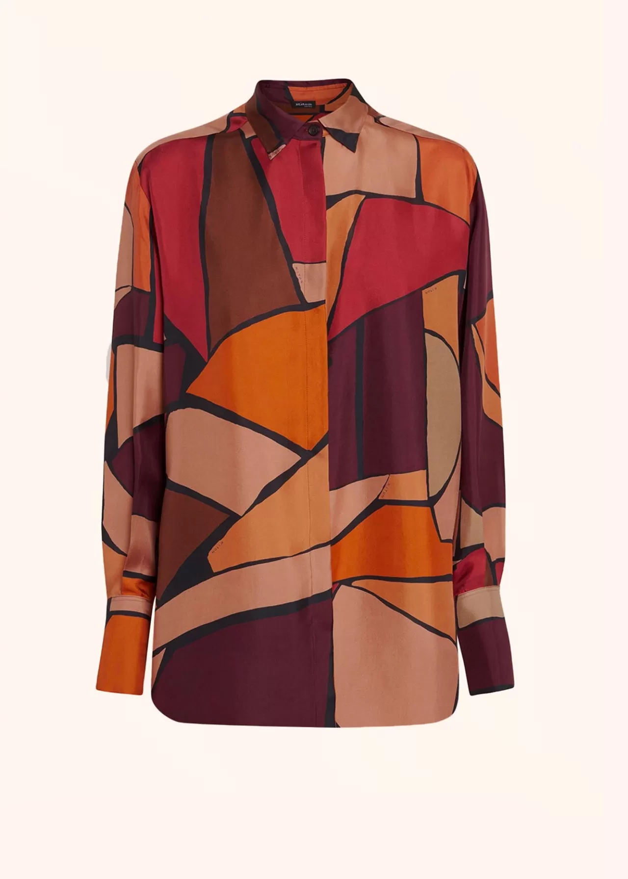 Flash Sale Kiton Shirt Silk Orange